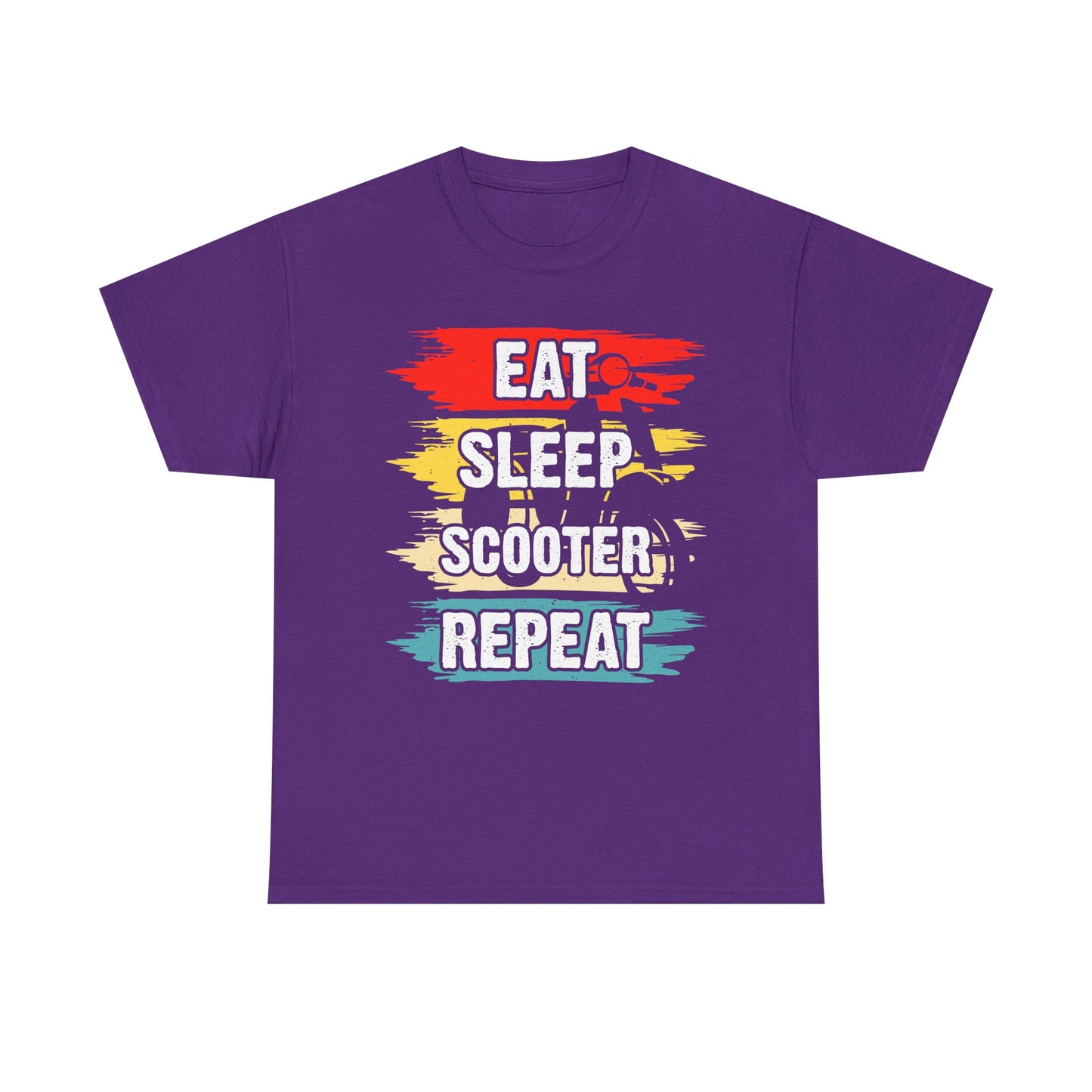Eat Sleep Scooter Repeat T‑Shirt — Retro Scooter Rider Tee