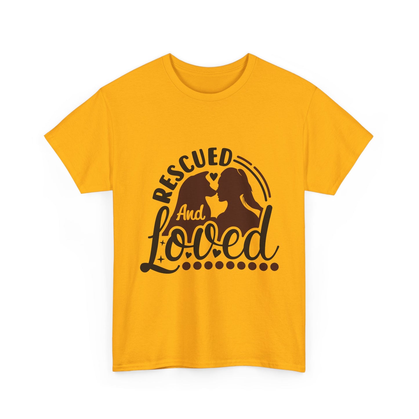 Rescued And Loved T-Shirt — Rescue Pet Adoption Tee