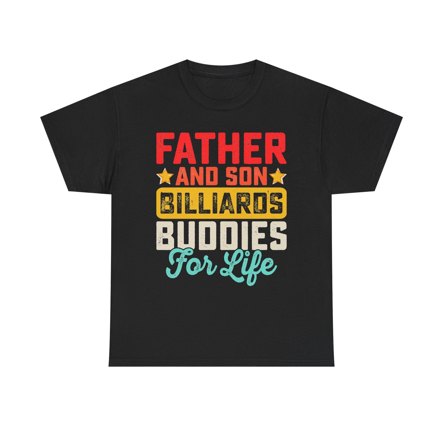 Billiards Buddies Father and Son Tee — "Father and Son Billiards Buddies for Life" Shirt