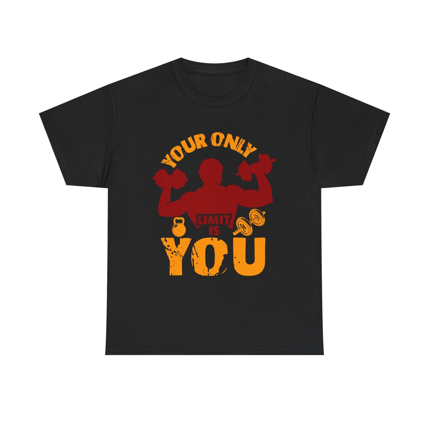 Motivational Fitness Tee — "Your Only Limit Is You" Workout T-Shirt