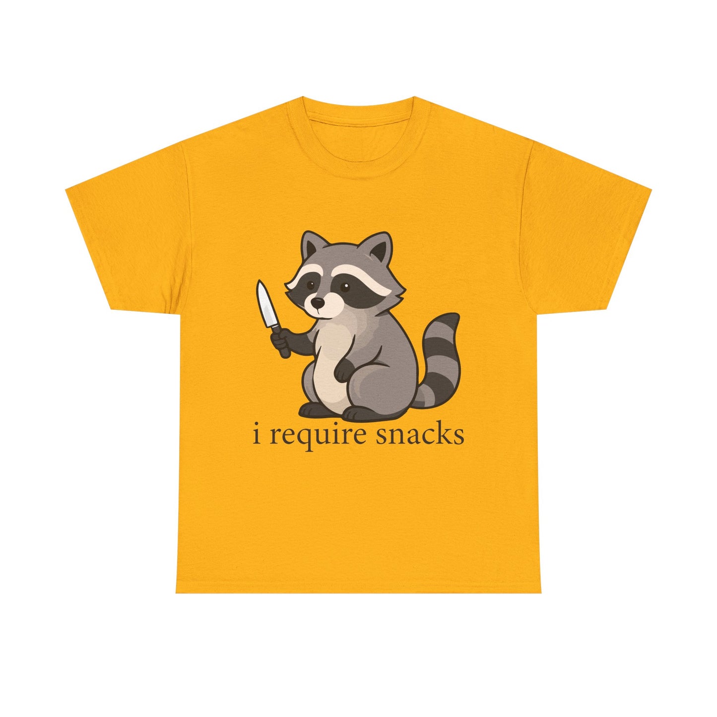 I Require Snacks Raccoon T-Shirt