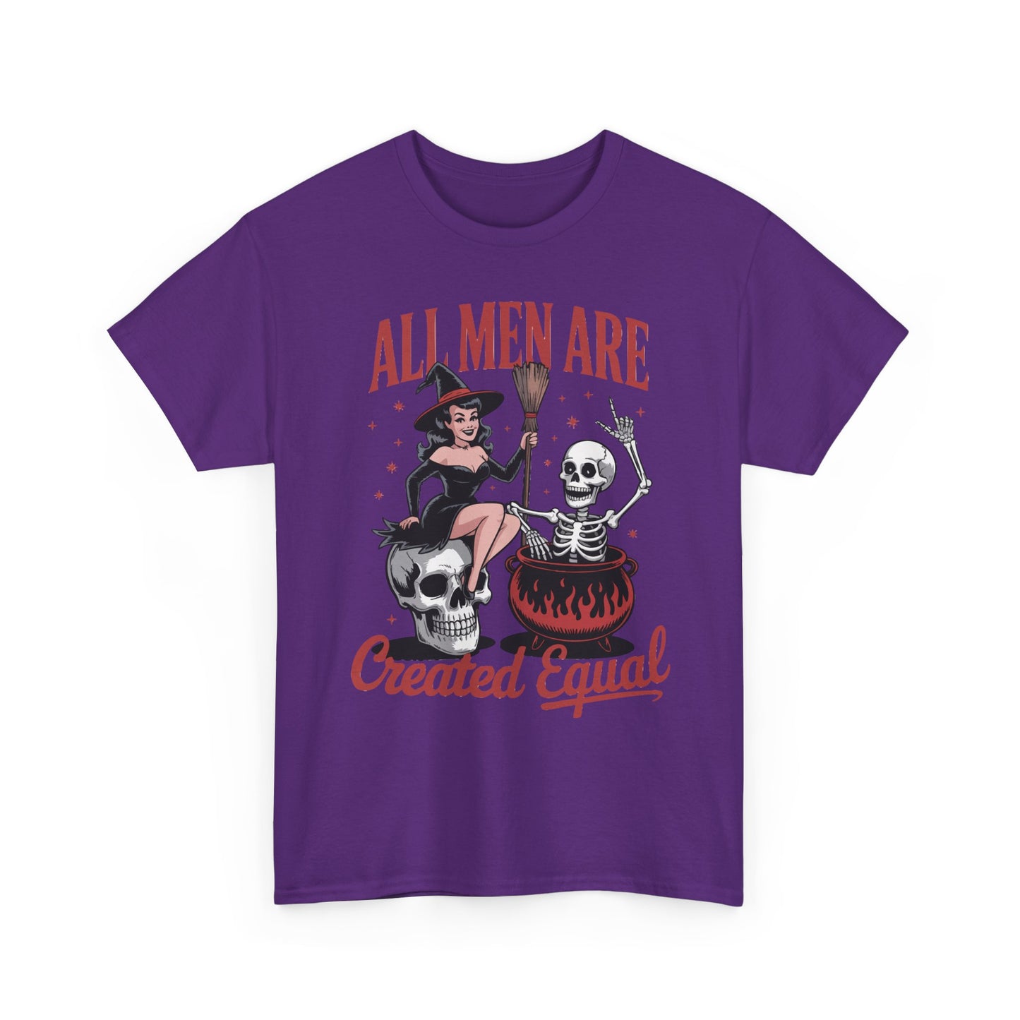 Witch & Skeleton 'All Men Are Created Equal' Tee