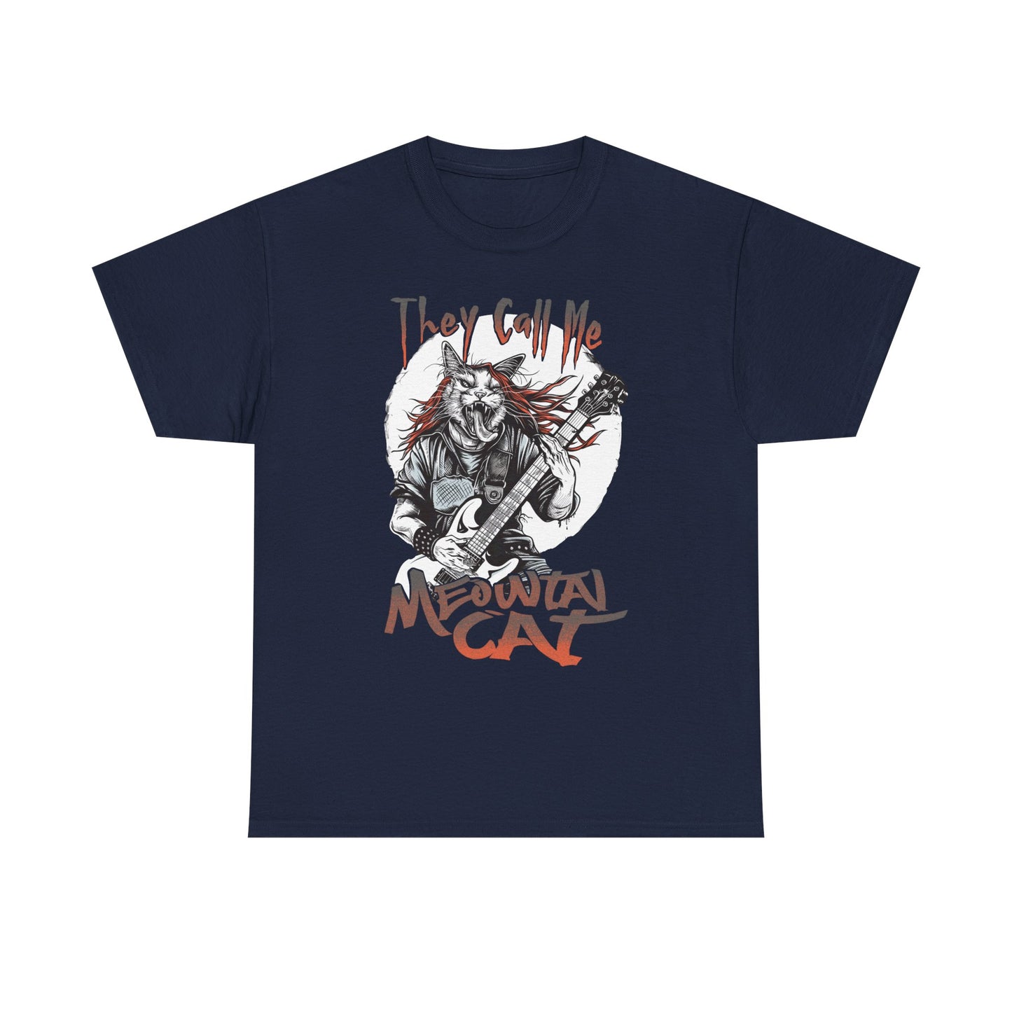 Meowtal Cat Guitar T-Shirt