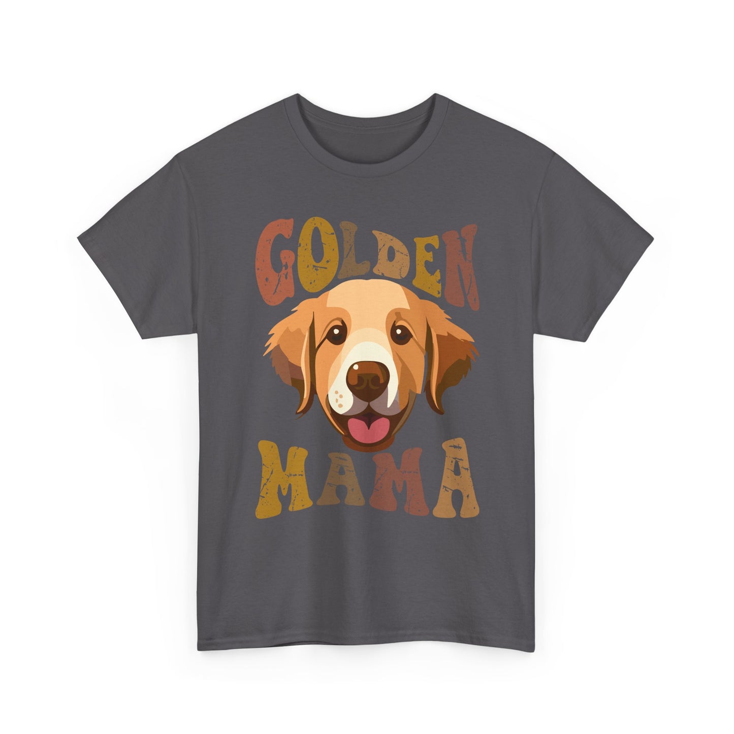 Golden Mama T‑Shirt — Cute Golden Retriever Mom Tee