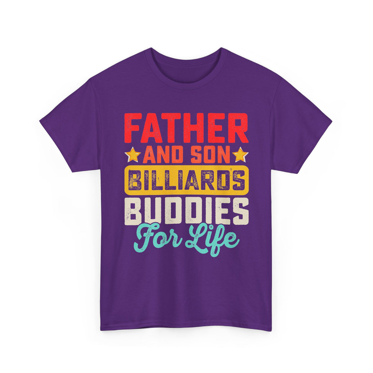 Billiards Buddies Father and Son Tee — "Father and Son Billiards Buddies for Life" Shirt