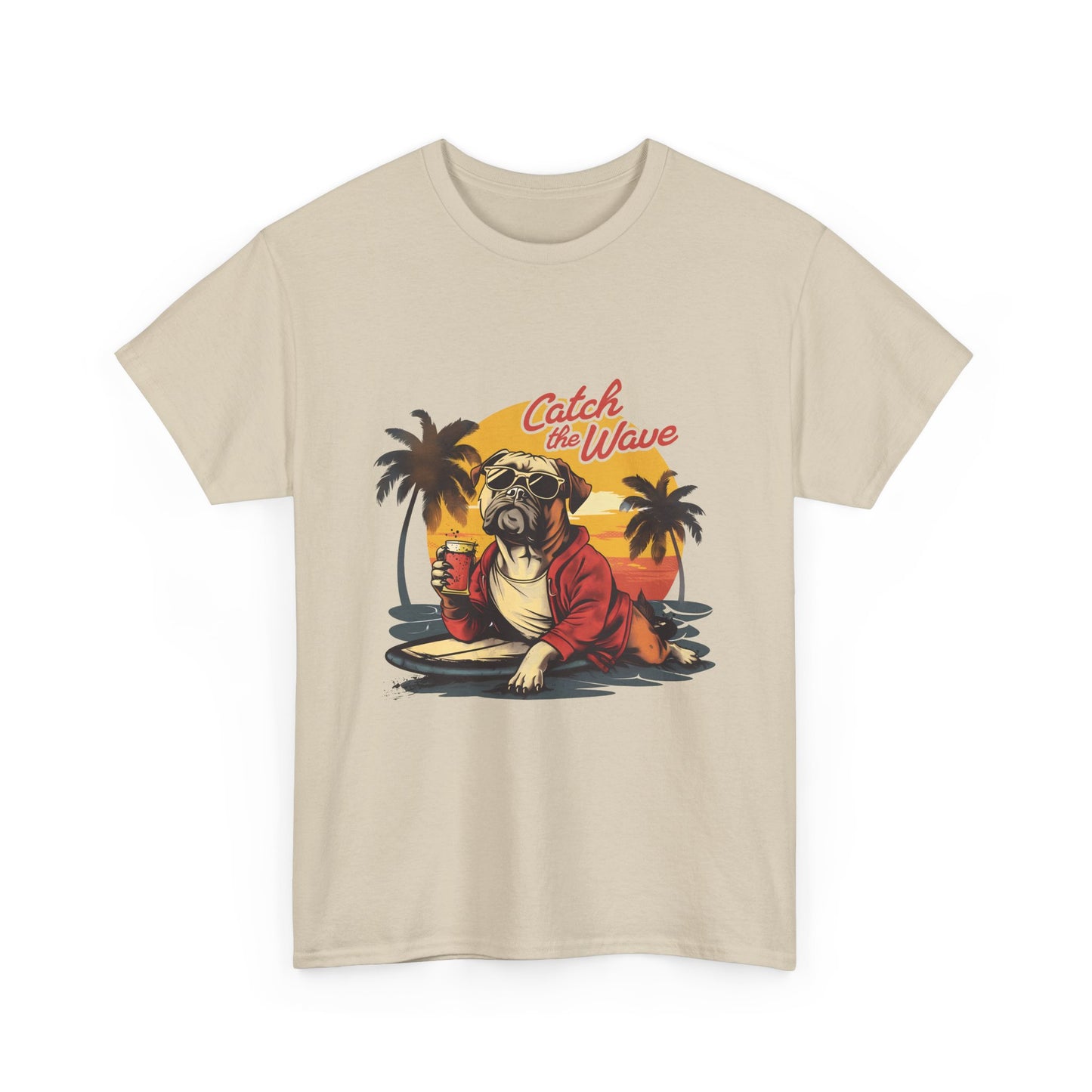 Catch the Wave Pug Surf T-Shirt