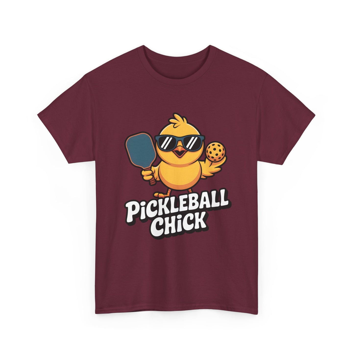 Pickleball Chick T-Shirt — Cute Chick Graphic Tee for Players & Fans