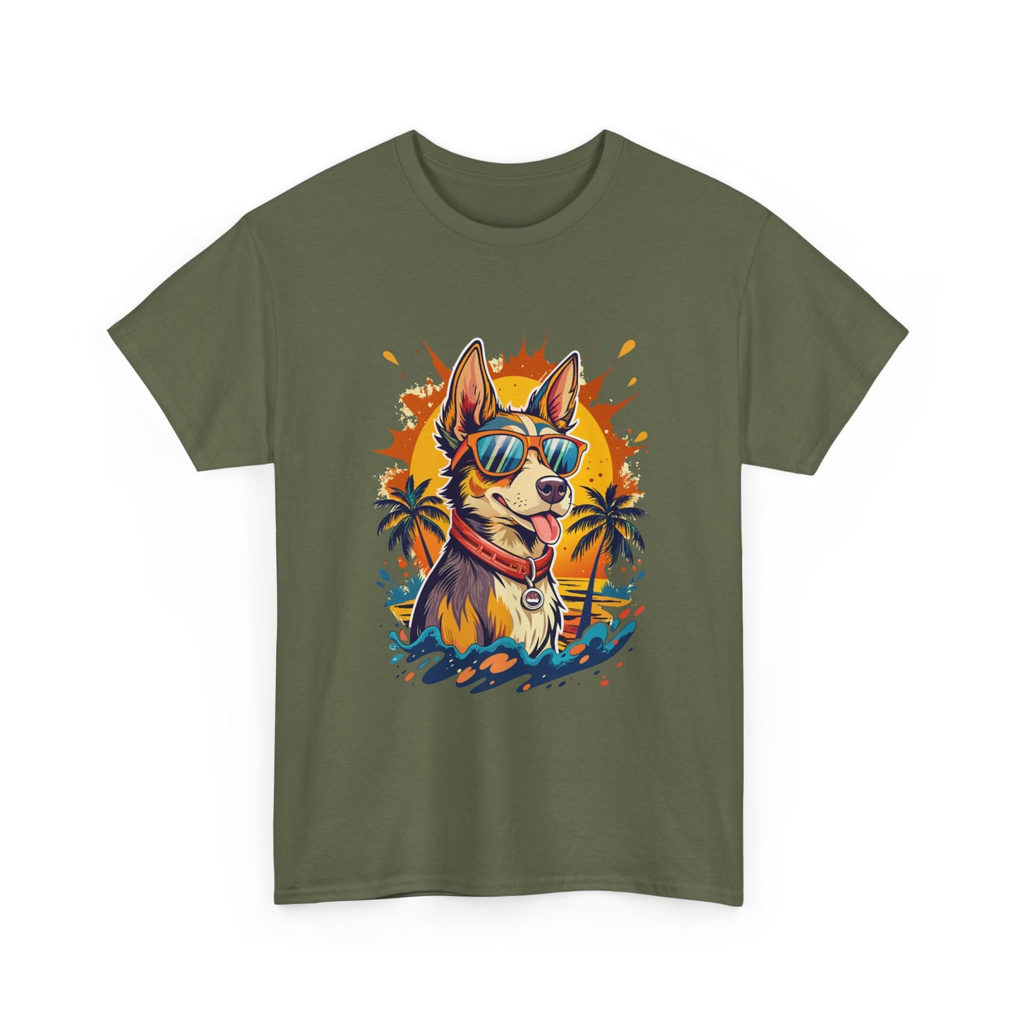 Cool Corgi Summer Tee — Sunglasses Dog Beach T-Shirt