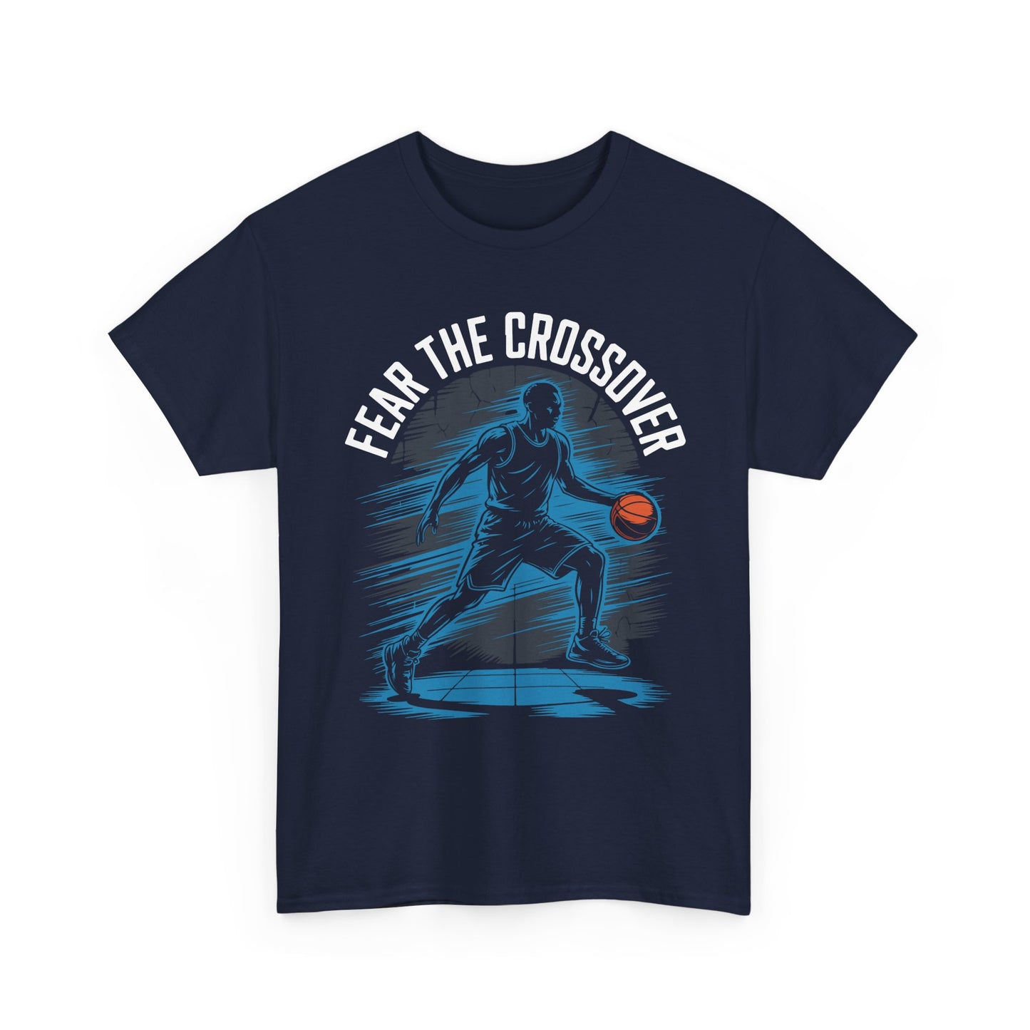 Basketball T‑Shirt - "Fear The Crossover" Dribbling Player Graphic Tee