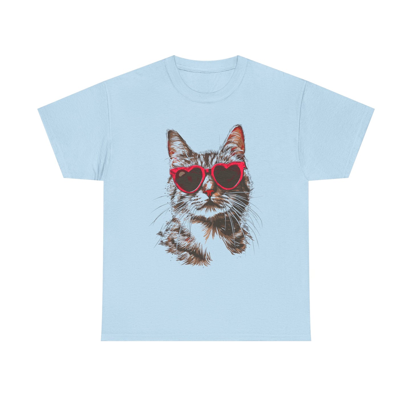 Cat with Heart Sunglasses T-Shirt