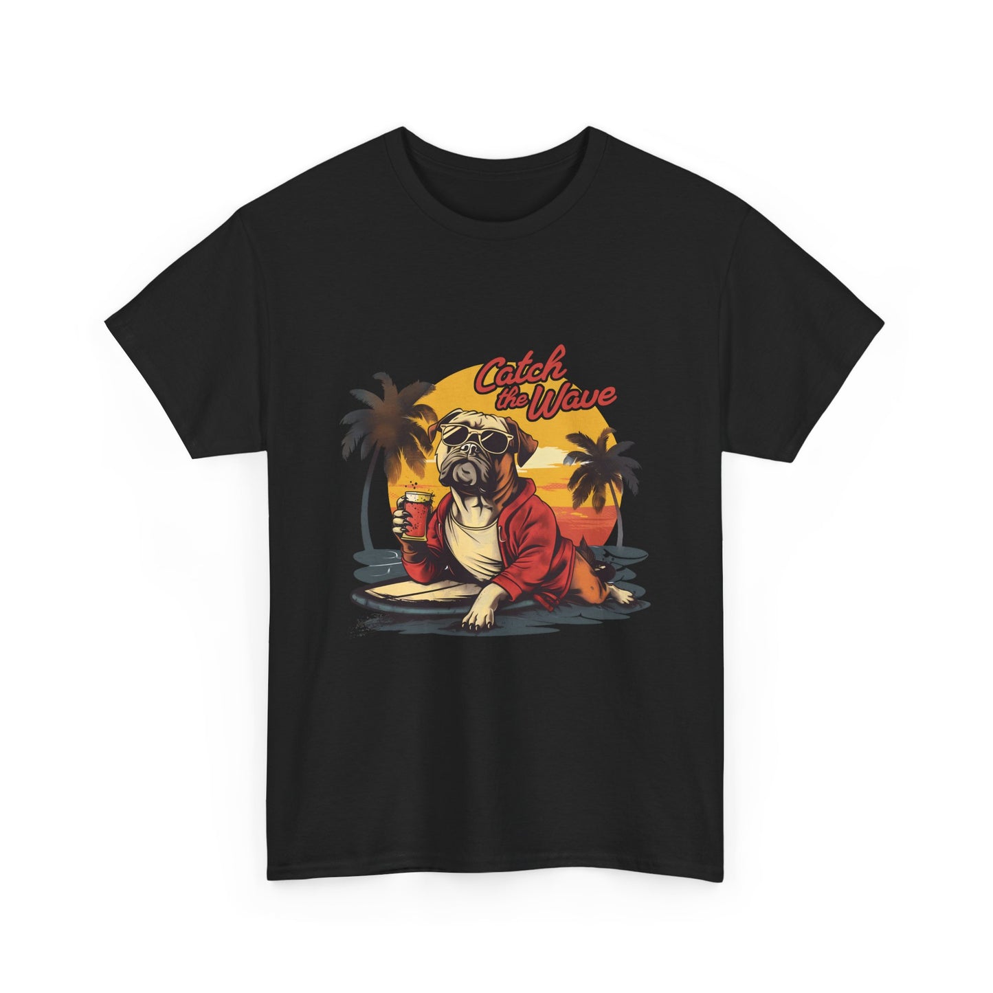 Catch the Wave Pug Surf T-Shirt