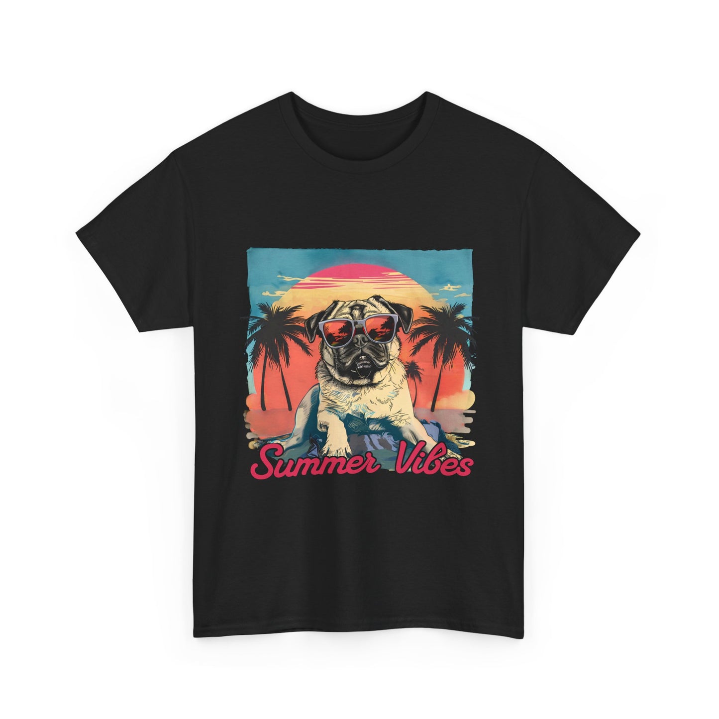 Summer Vibes Pug T-Shirt