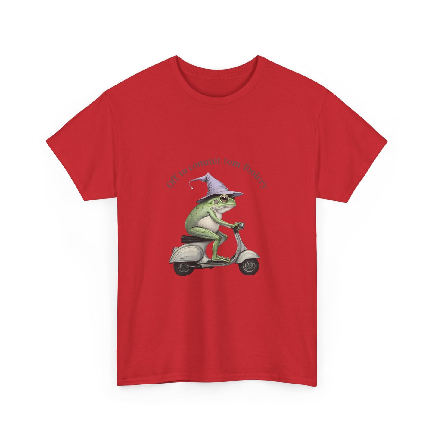 Witch Frog Scooter T-Shirt — 'off to commit form fuckery' Graphic Tee