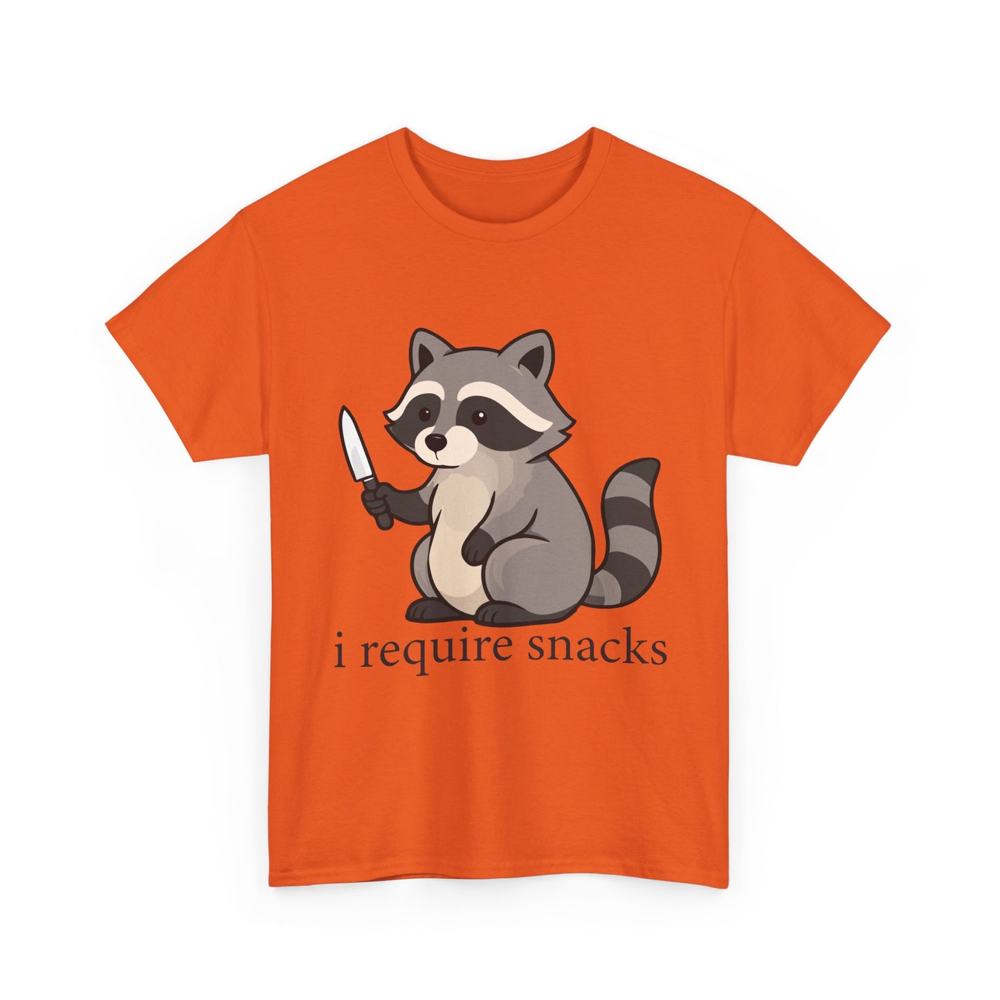 I Require Snacks Raccoon T-Shirt