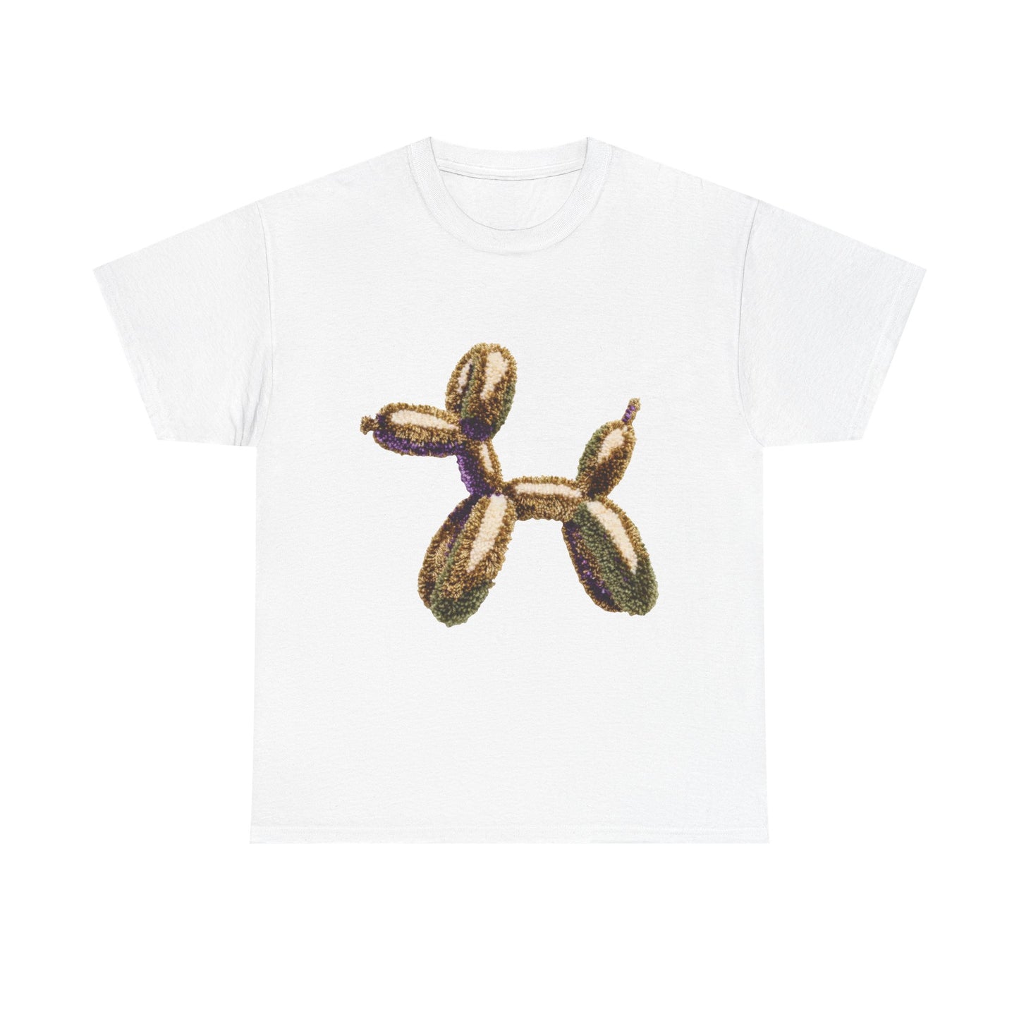 Balloon Dog T‑Shirt — Metallic Gold Balloon Animal Tee
