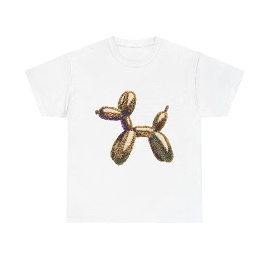 Balloon Dog T‑Shirt — Metallic Gold Balloon Animal Tee