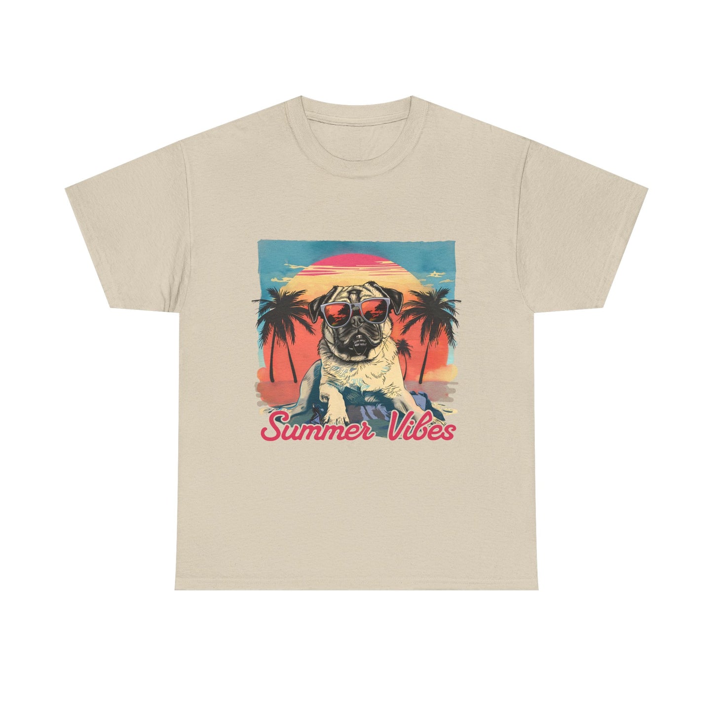 Summer Vibes Pug T-Shirt
