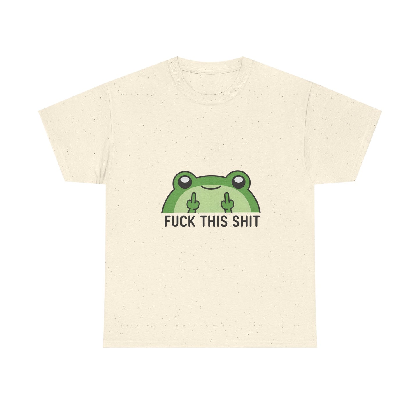 Frog Middle Finger Tee – "Fuck This Shit" Graphic T-Shirt