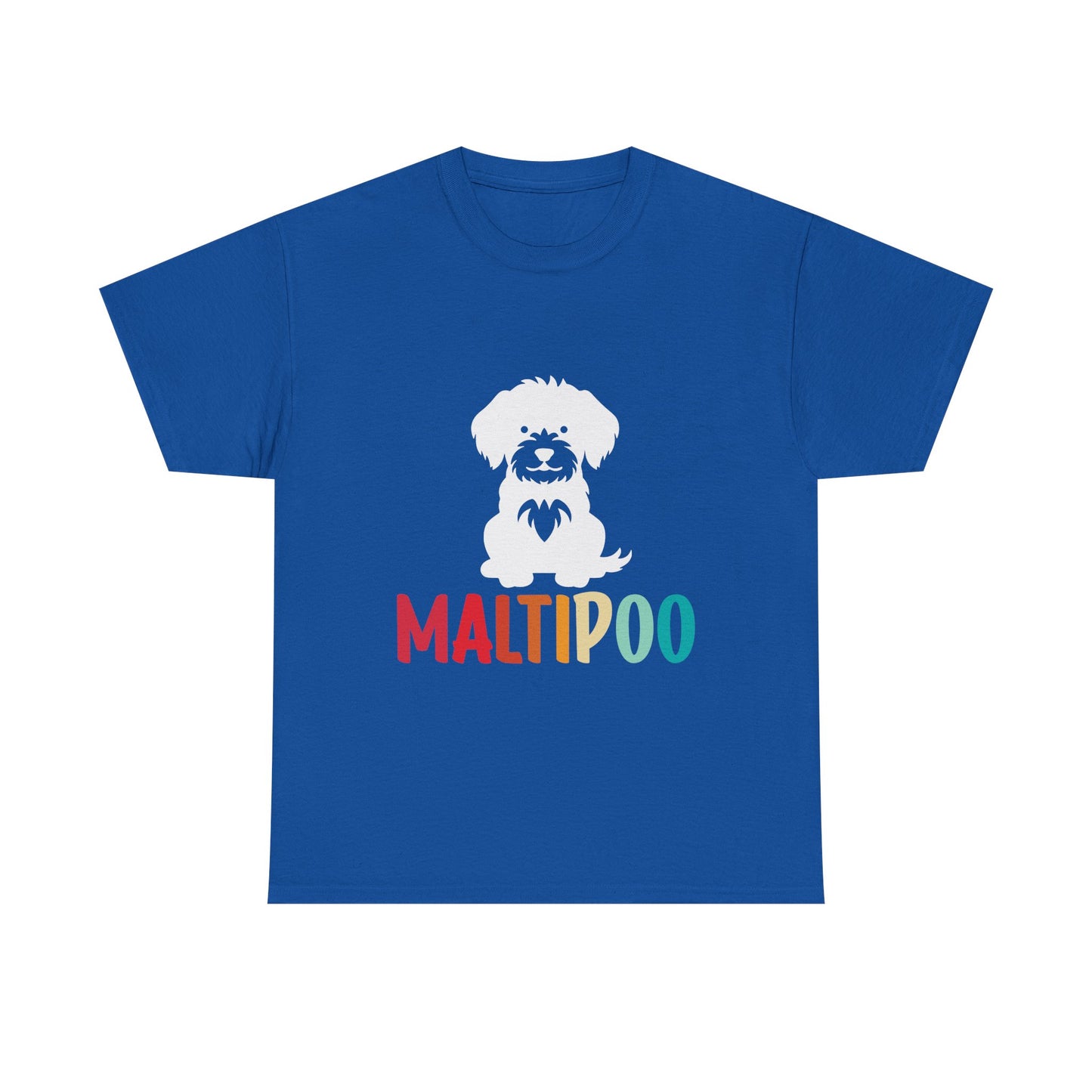 Maltipoo Graphic Tee — Retro Rainbow Dog Lover T‑Shirt