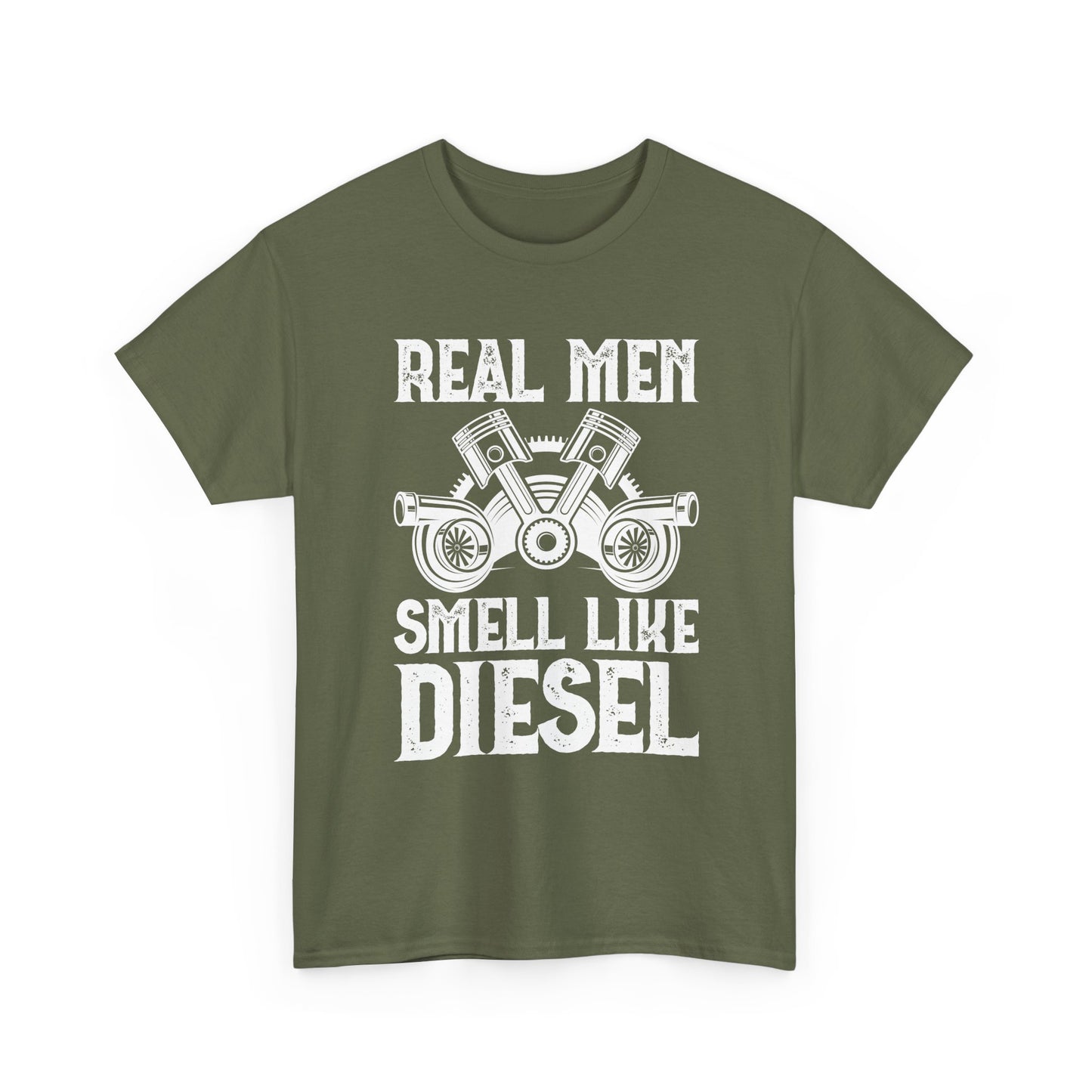 Real Men Smell Like Diesel T-Shirt — Mechanic Truck Lover Tee