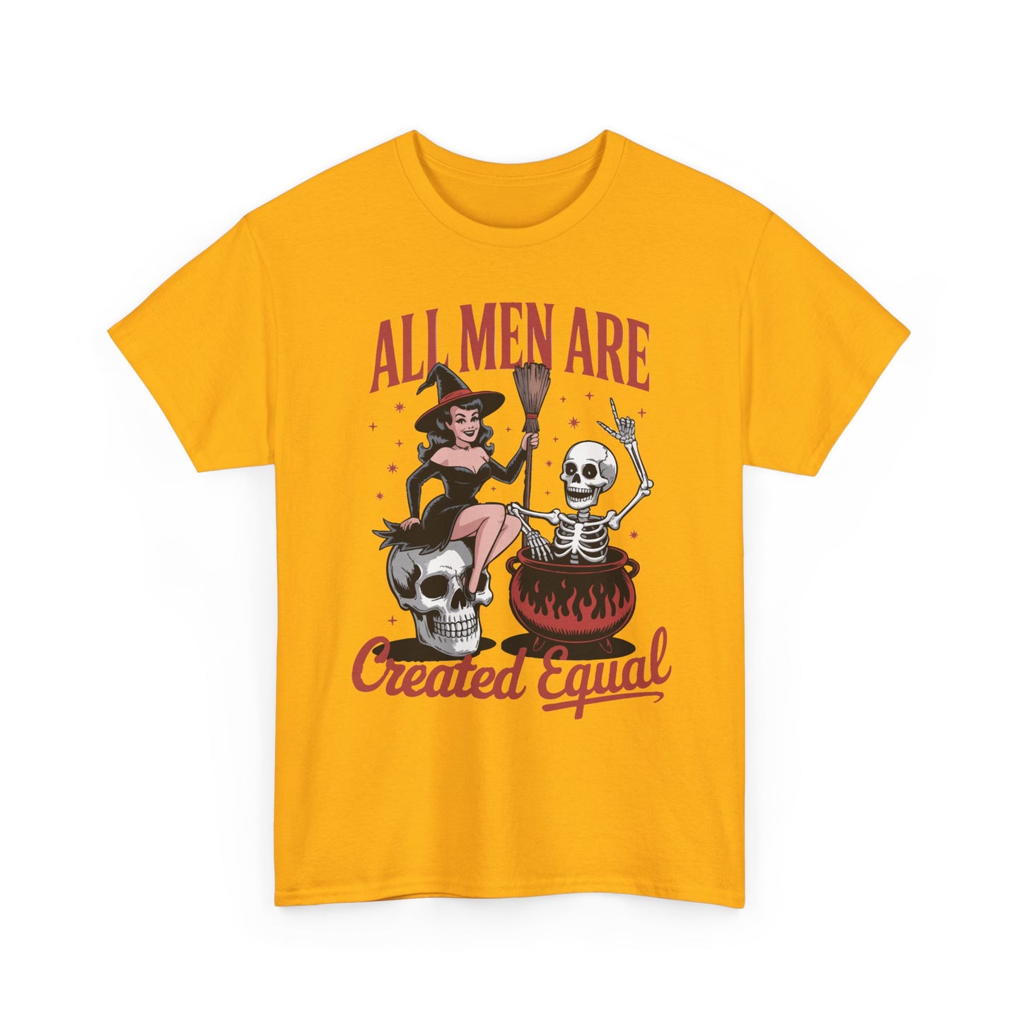 Witch & Skeleton 'All Men Are Created Equal' Tee