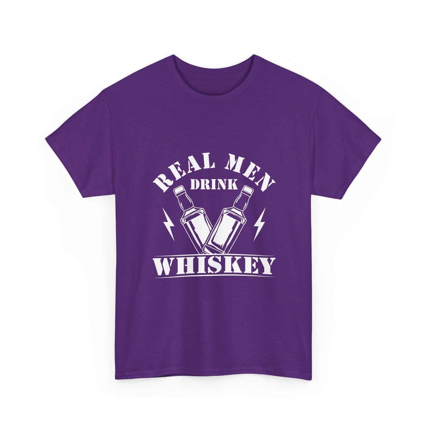Whiskey Tee - "Real Men Drink Whiskey" Graphic T-Shirt