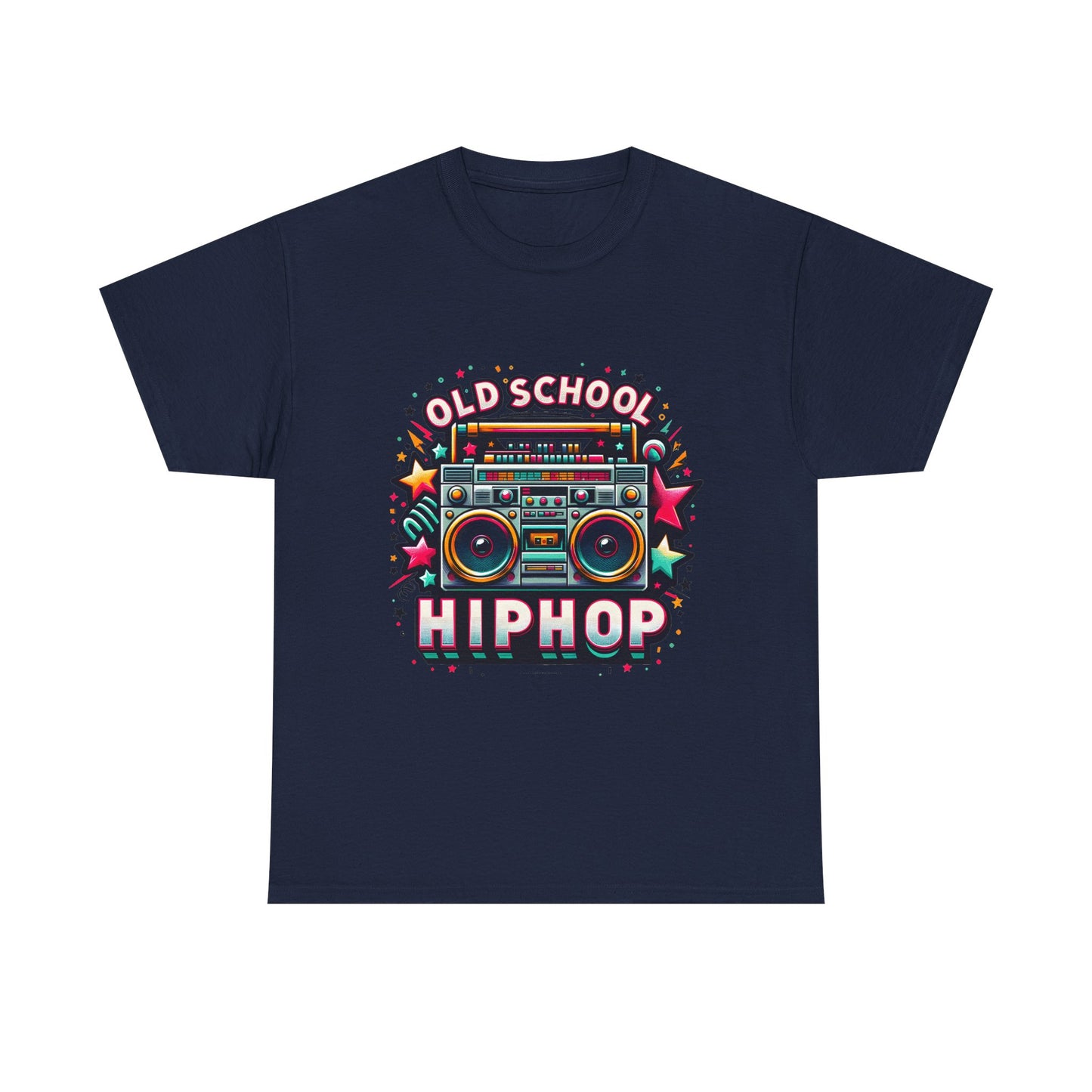 Old School Hip Hop T-Shirt — Retro Boombox Graphic Tee