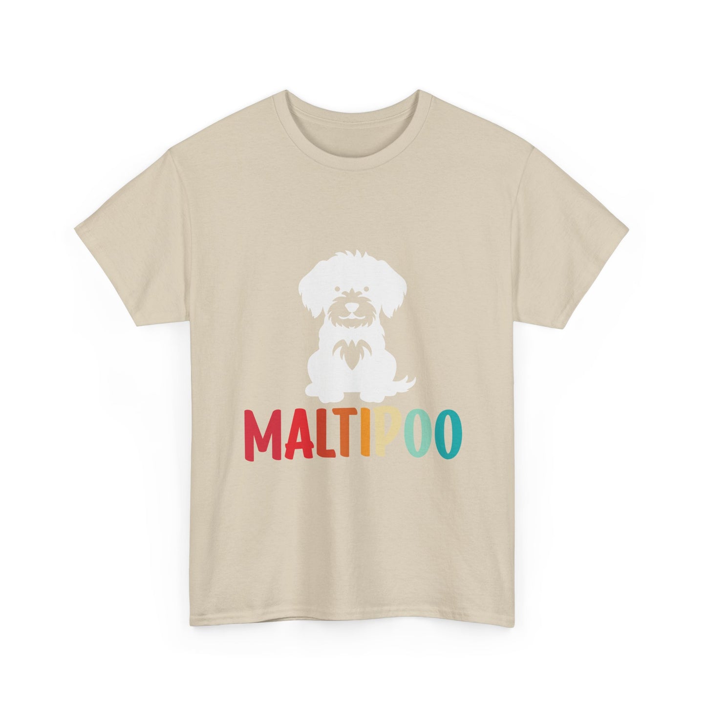 Maltipoo Graphic Tee — Retro Rainbow Dog Lover T‑Shirt