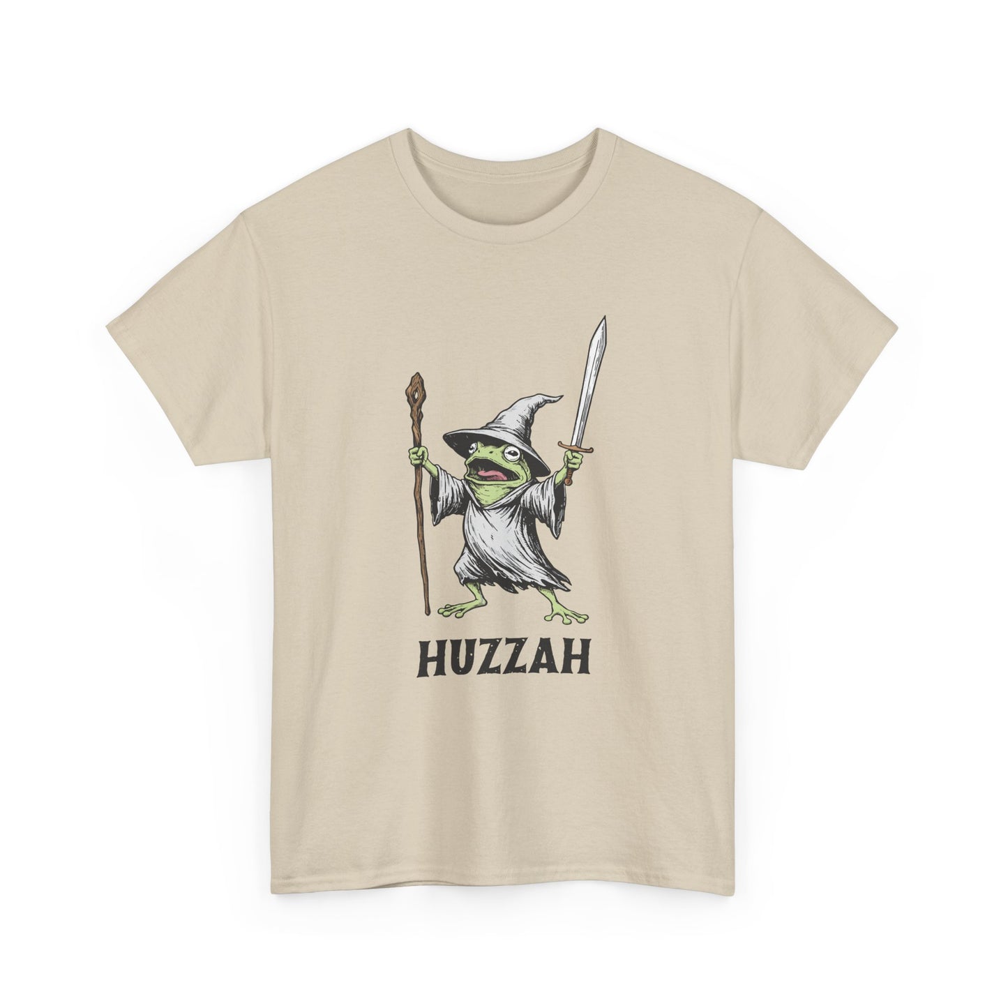 T-Shirt — Huzzah Frog Wizard Graphic Tee