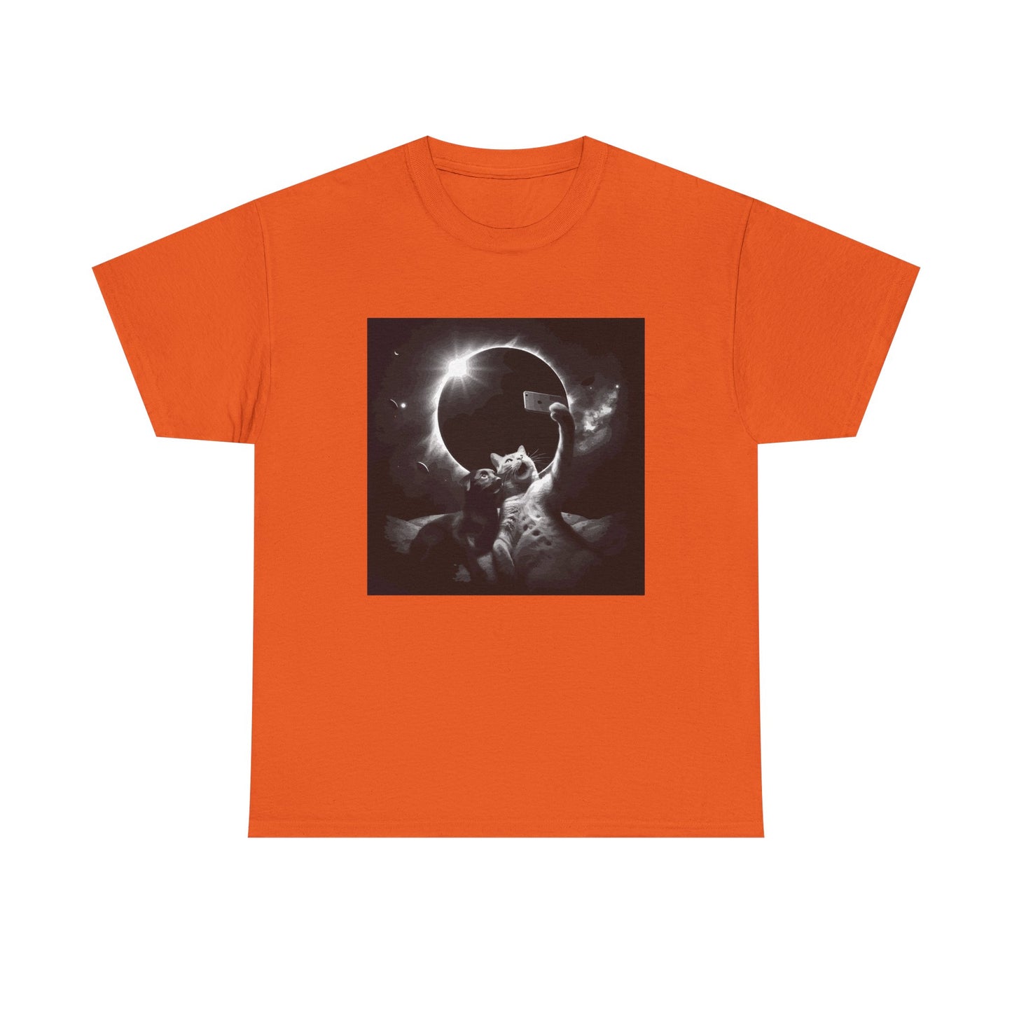 Dog and Cat Selfie Solar eclipse T-Shirt