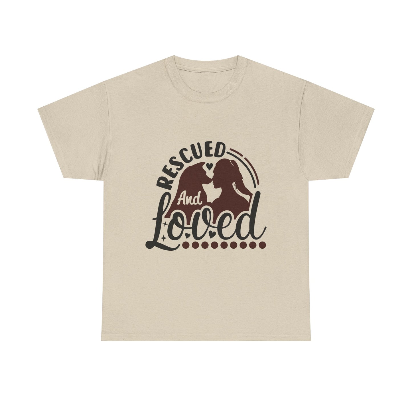 Rescued And Loved T-Shirt — Rescue Pet Adoption Tee