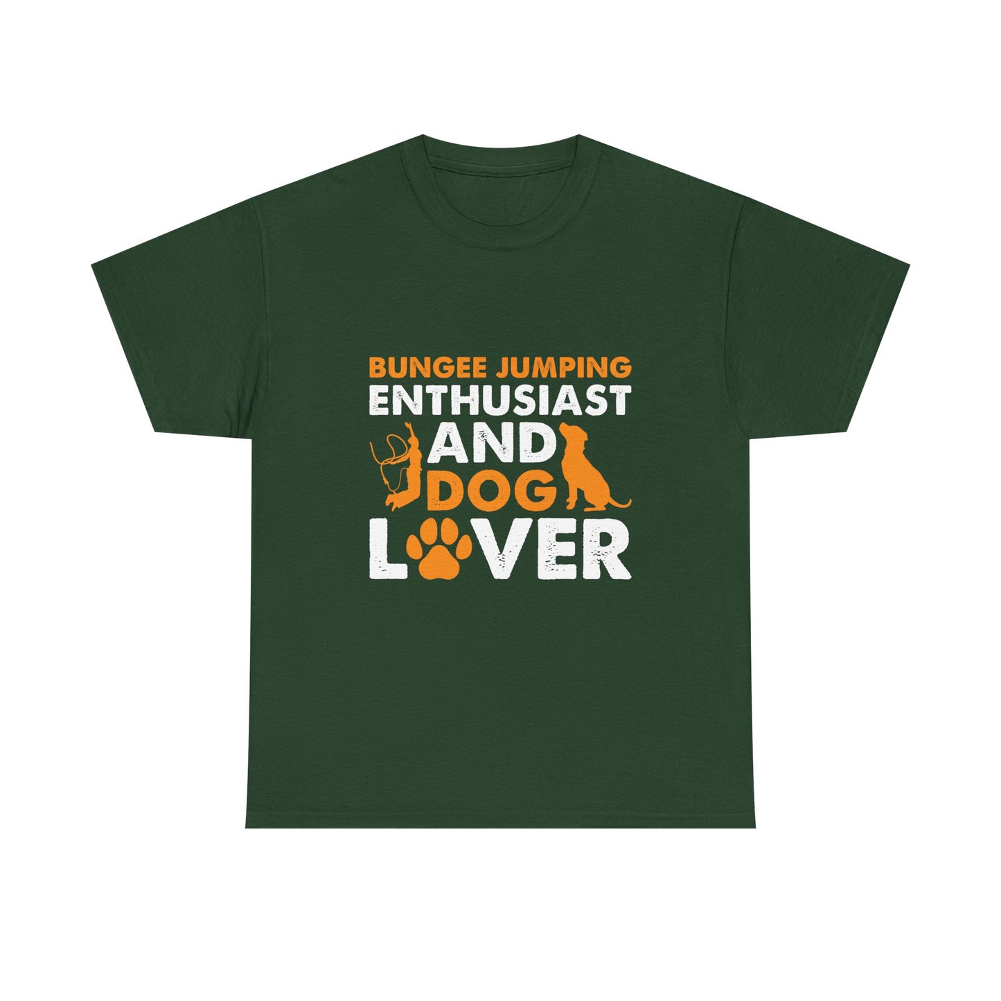 Bungee Jumping Enthusiast and Dog Lover T-Shirt