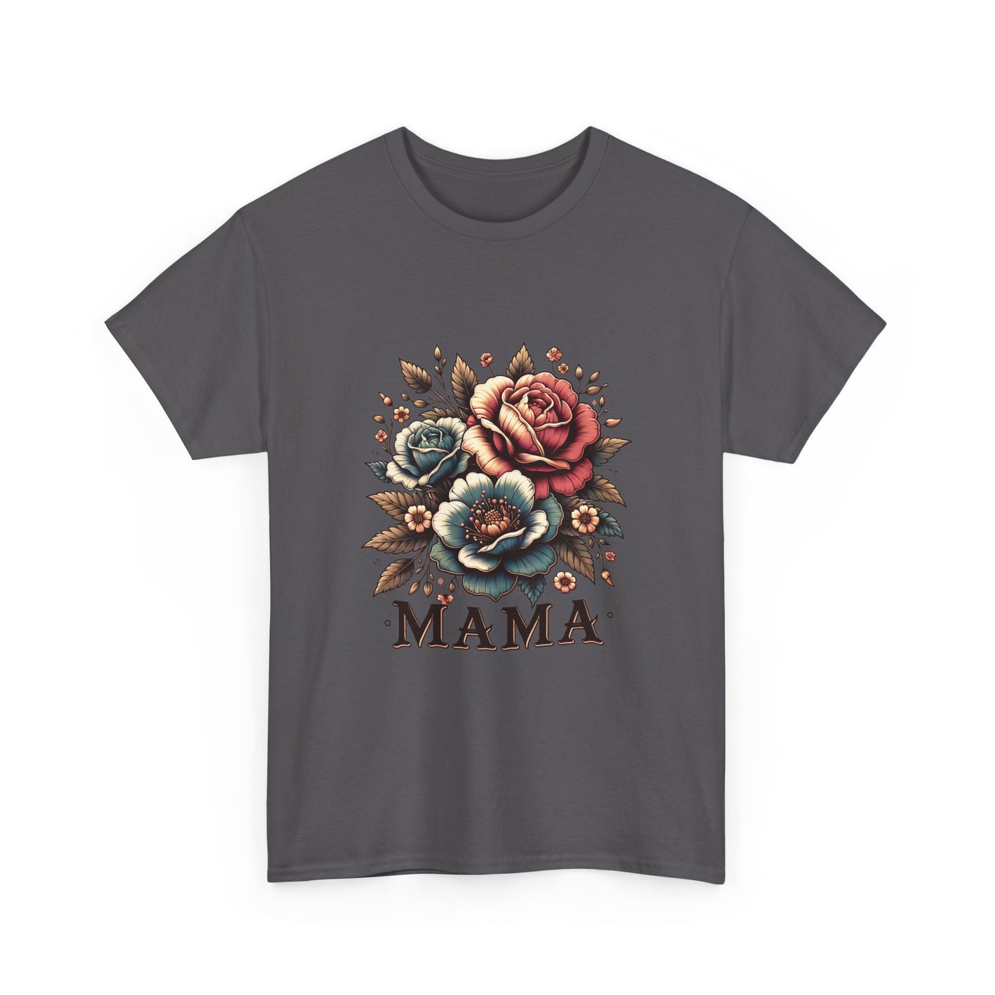 Mama Floral Tee — Vintage Roses "MAMA" Mother's Day T-Shirt