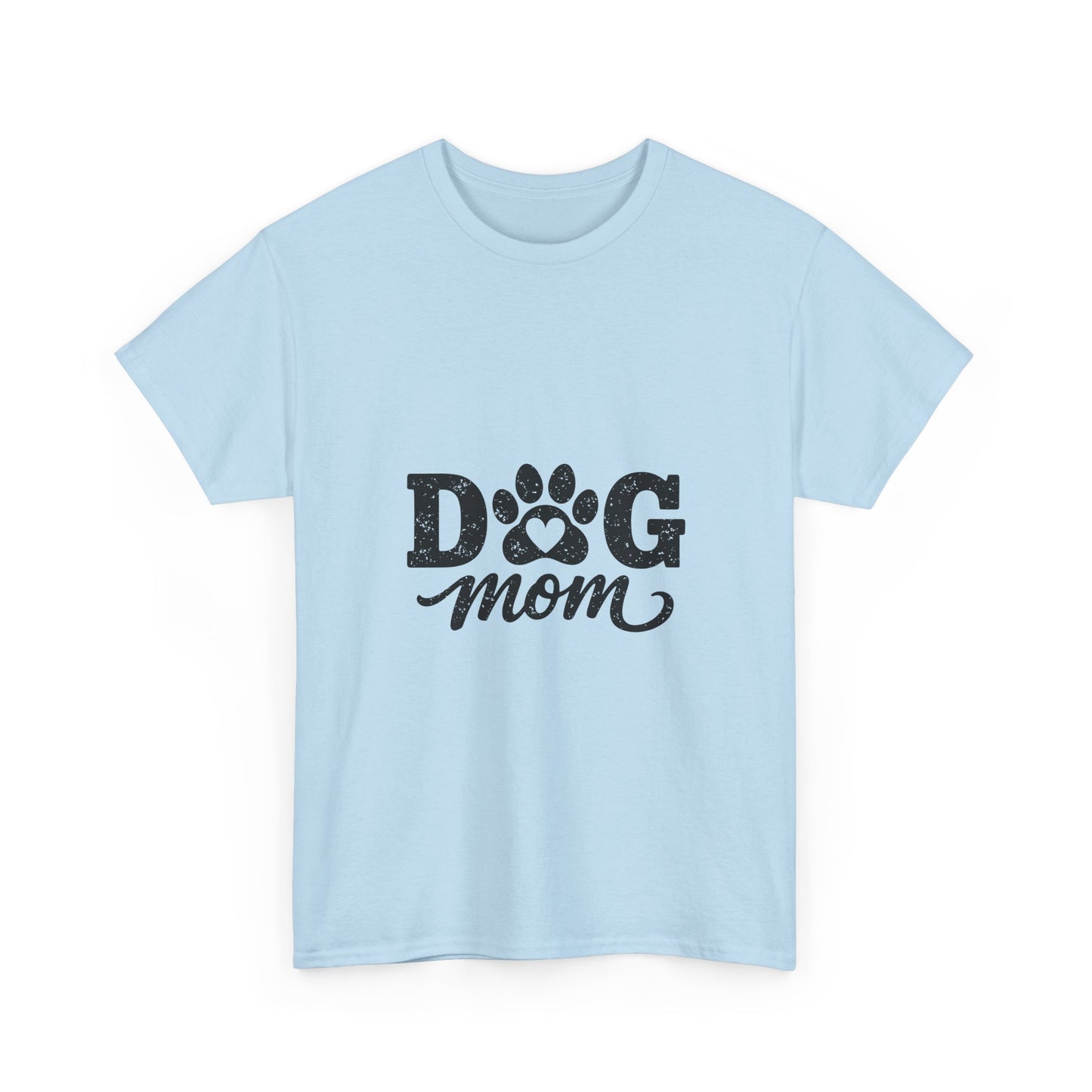 Dog Mom T‑Shirt — Paw Print Graphic Tee for Dog Lovers