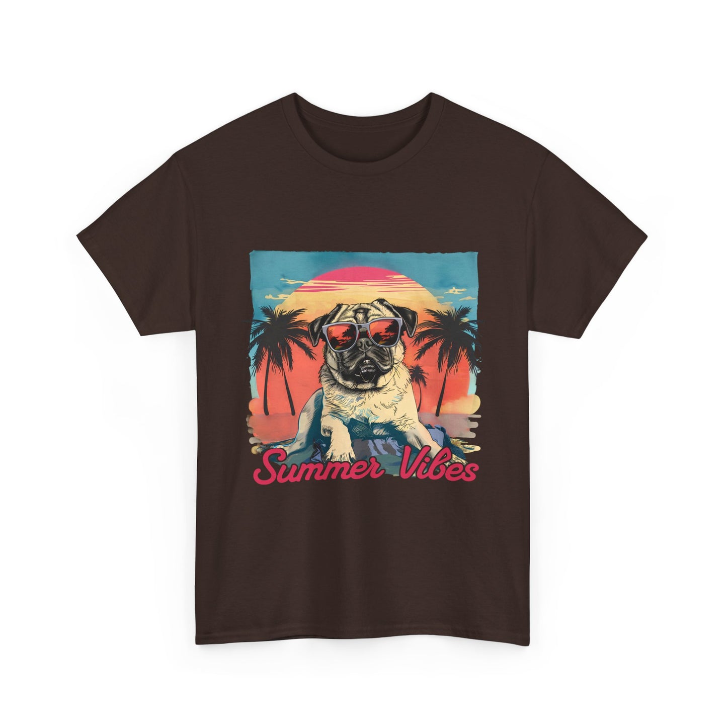 Summer Vibes Pug T-Shirt