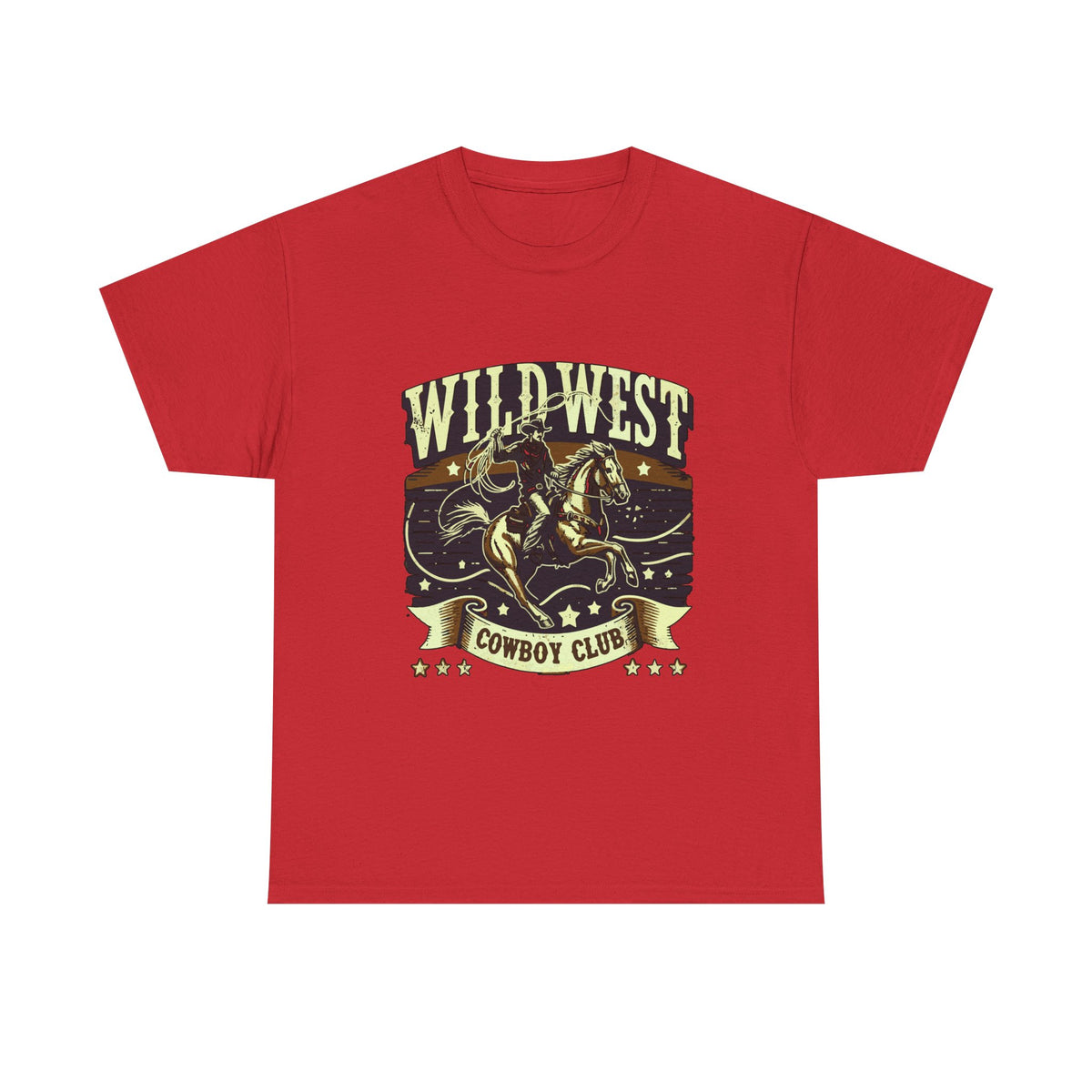 Wild West Cowboy Club T‑Shirt — Vintage Rodeo Western Graphic Tee