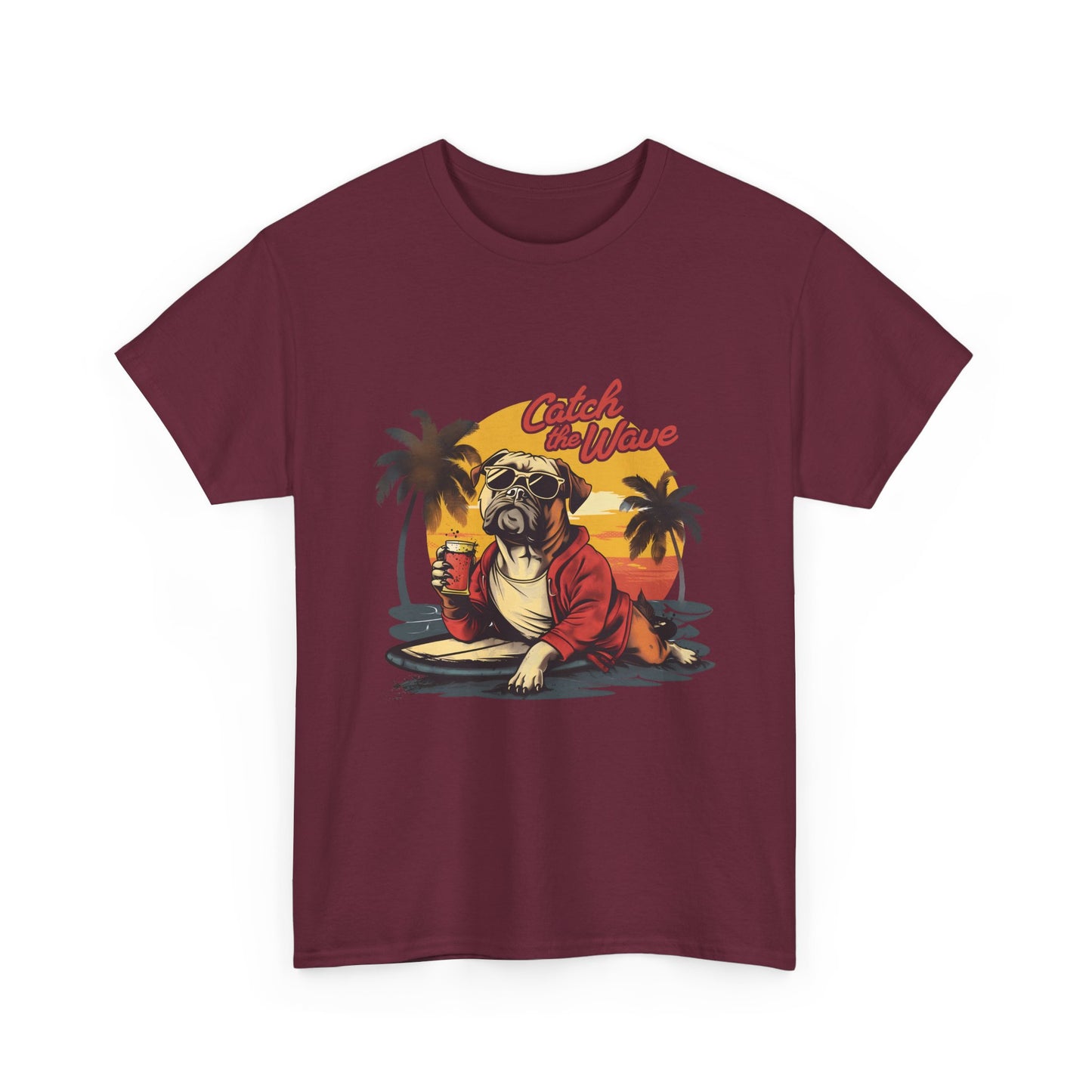 Catch the Wave Pug Surf T-Shirt