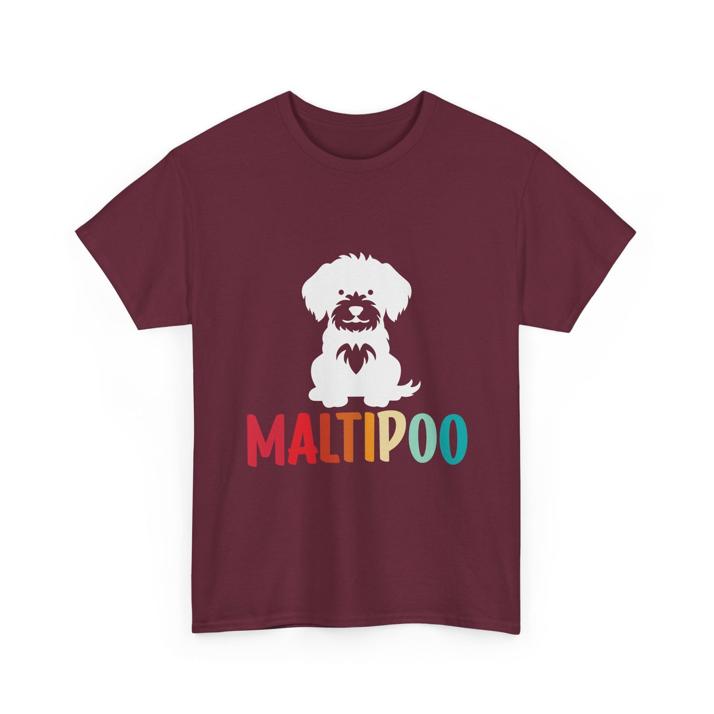 Maltipoo Graphic Tee — Retro Rainbow Dog Lover T‑Shirt