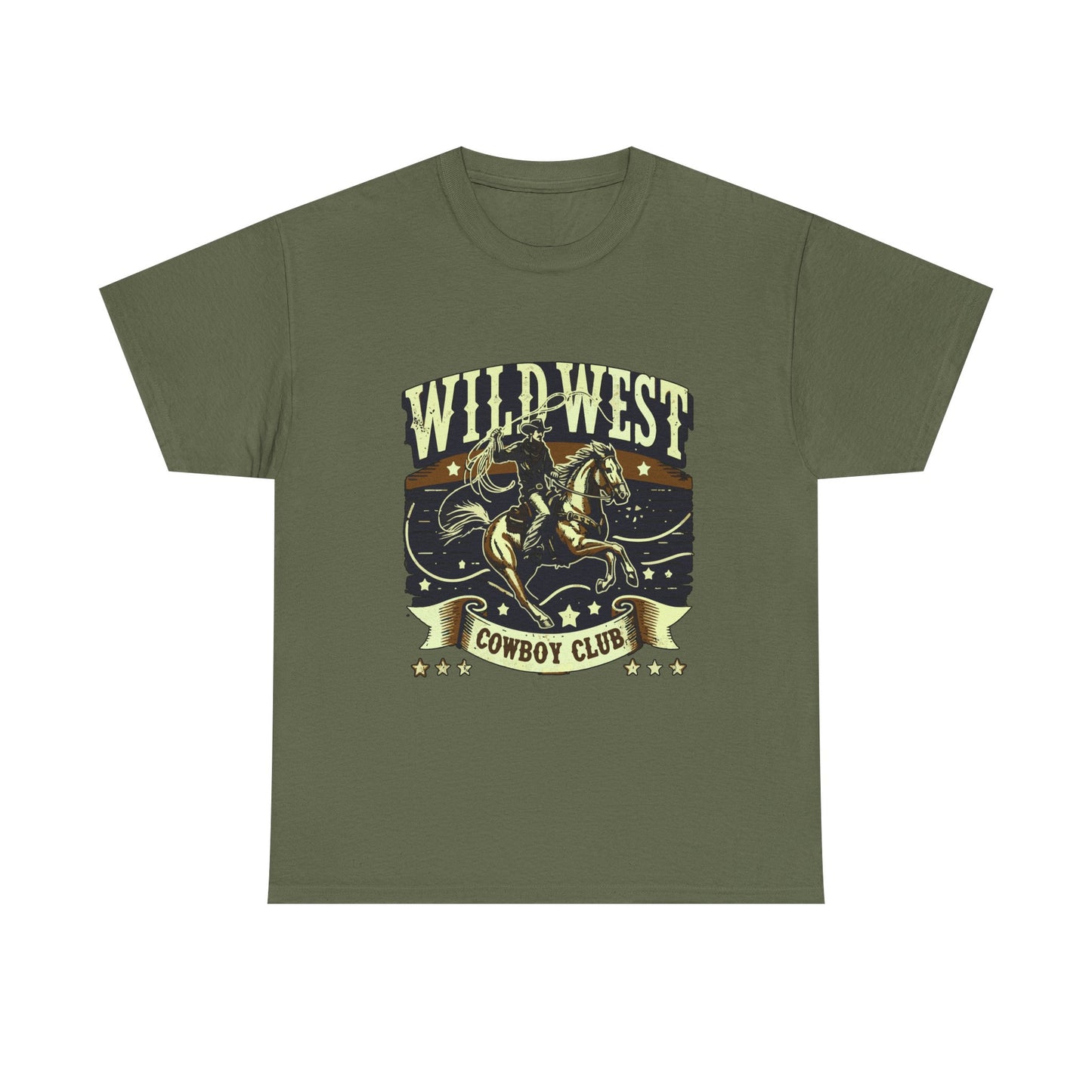 Wild West Cowboy Club T‑Shirt — Vintage Rodeo Western Graphic Tee