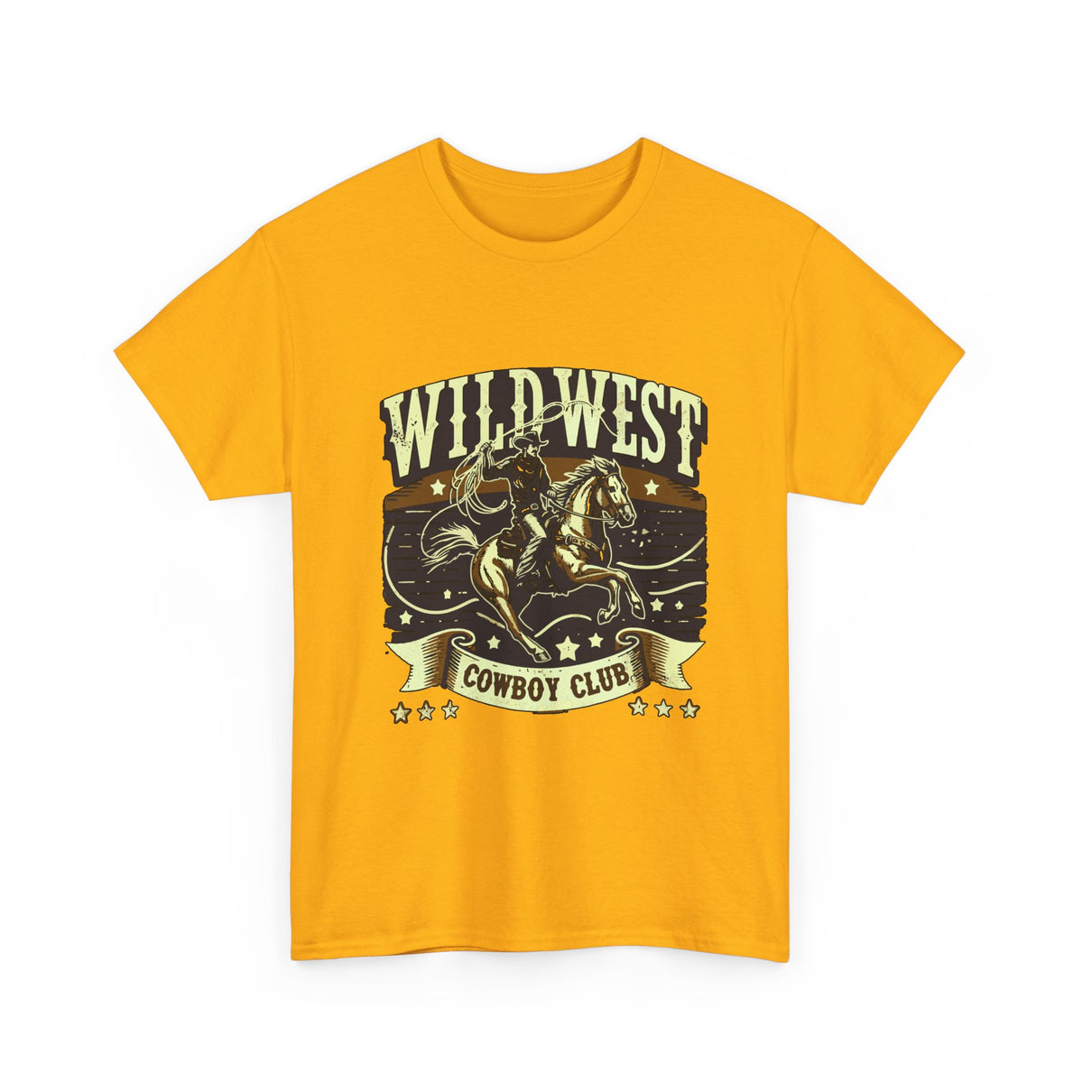 Wild West Cowboy Club T‑Shirt — Vintage Rodeo Western Graphic Tee