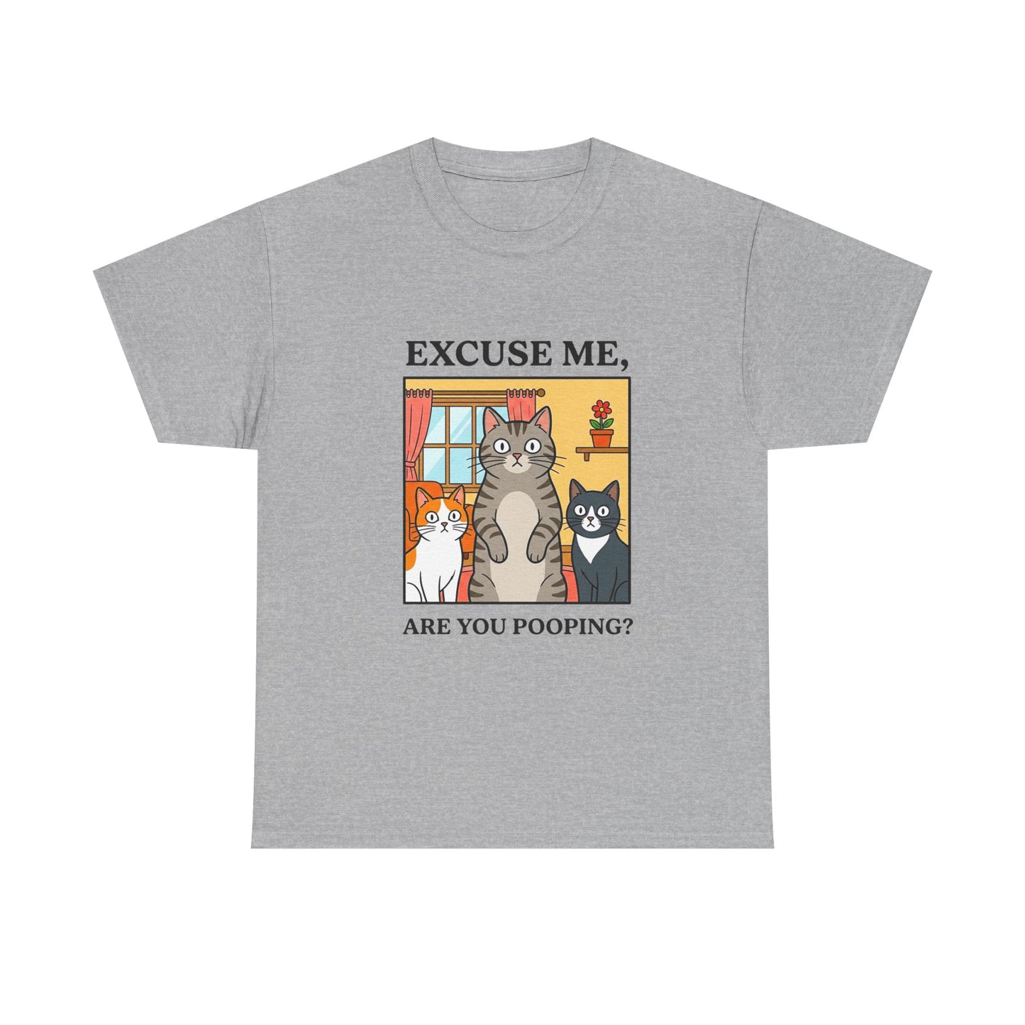 Excuse Me Are You Pooping Funny Cat T-shirt