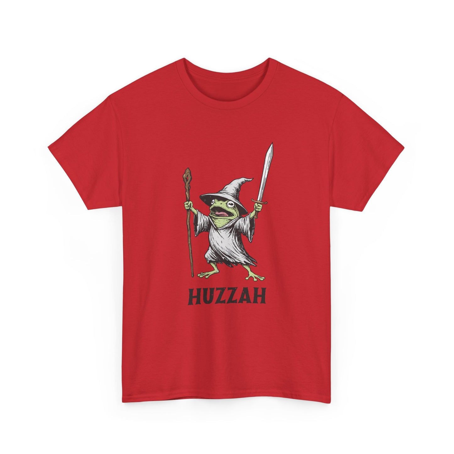 T-Shirt — Huzzah Frog Wizard Graphic Tee
