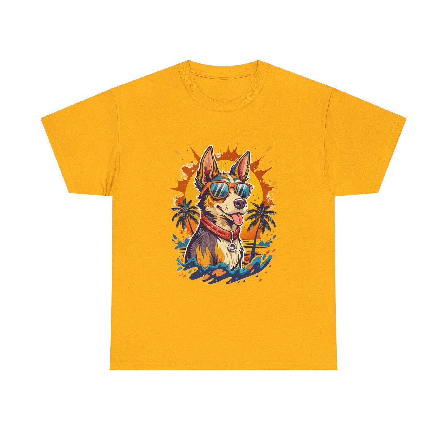 Cool Corgi Summer Tee — Sunglasses Dog Beach T-Shirt