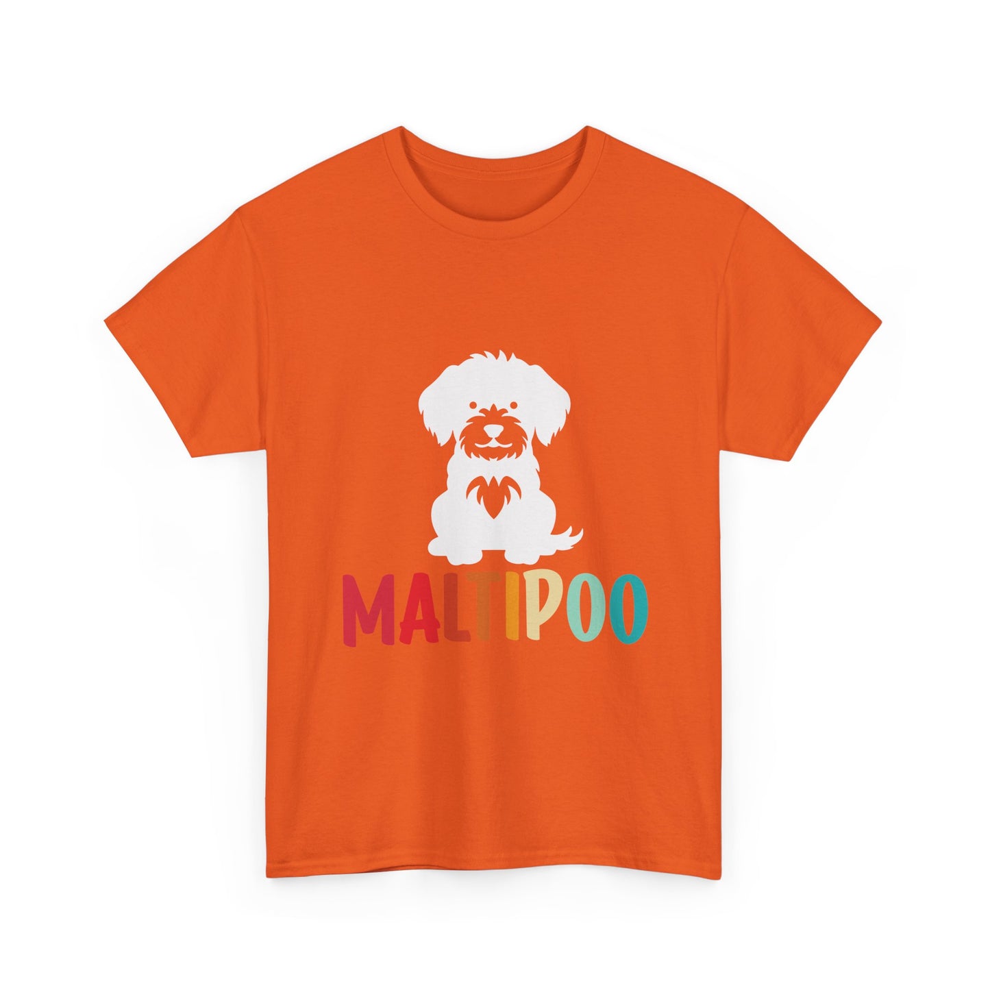 Maltipoo Graphic Tee — Retro Rainbow Dog Lover T‑Shirt