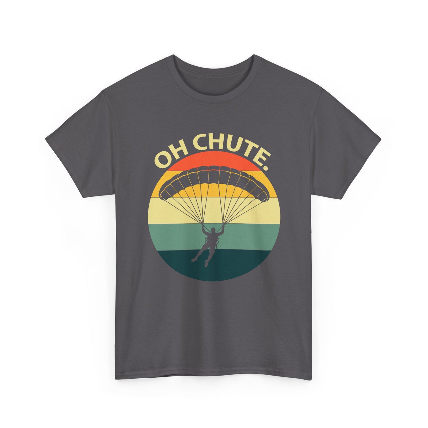 Parachute Retro Tee — "Oh Chute" Skydiving Graphic T-Shirt