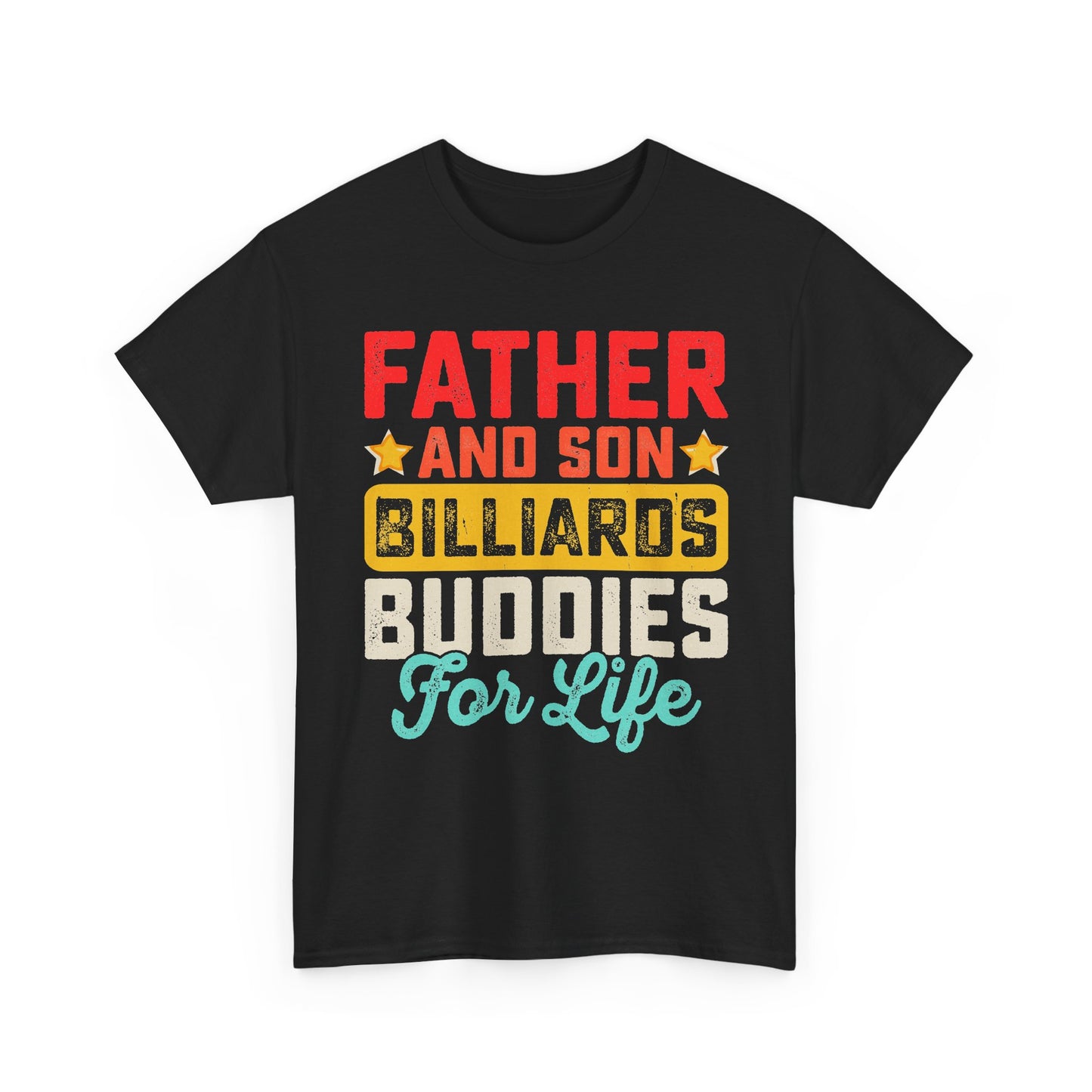 Billiards Buddies Father and Son Tee — "Father and Son Billiards Buddies for Life" Shirt