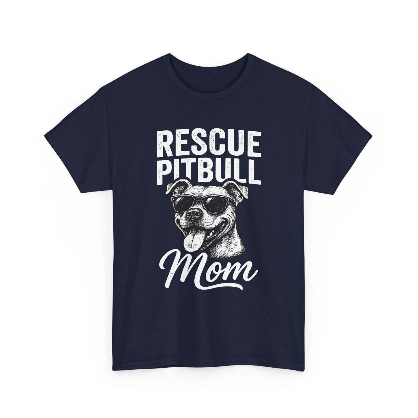 Rescue Pitbull Mom T-Shirt — Rescue Dog Lover Tee