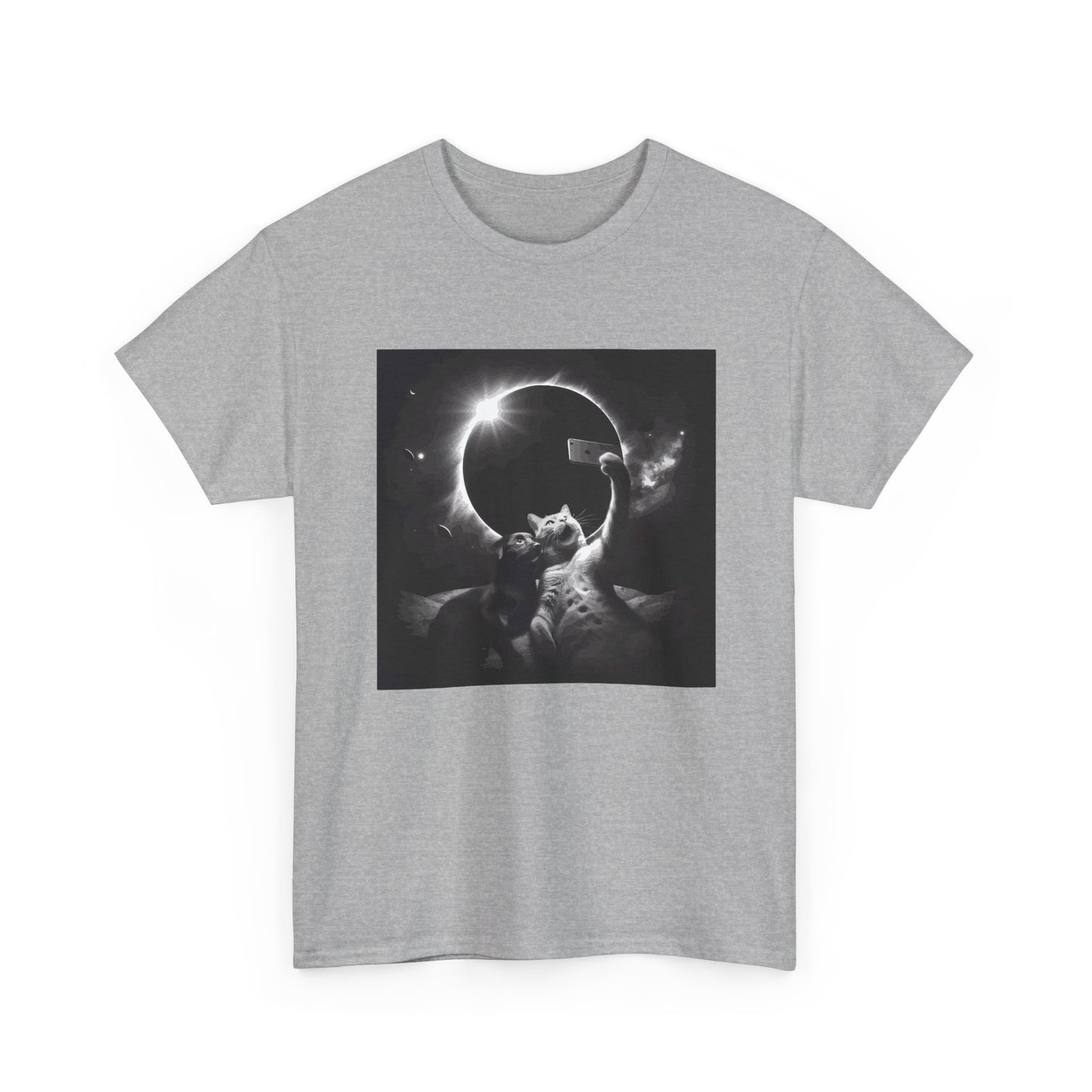 Dog and Cat Selfie Solar eclipse T-Shirt