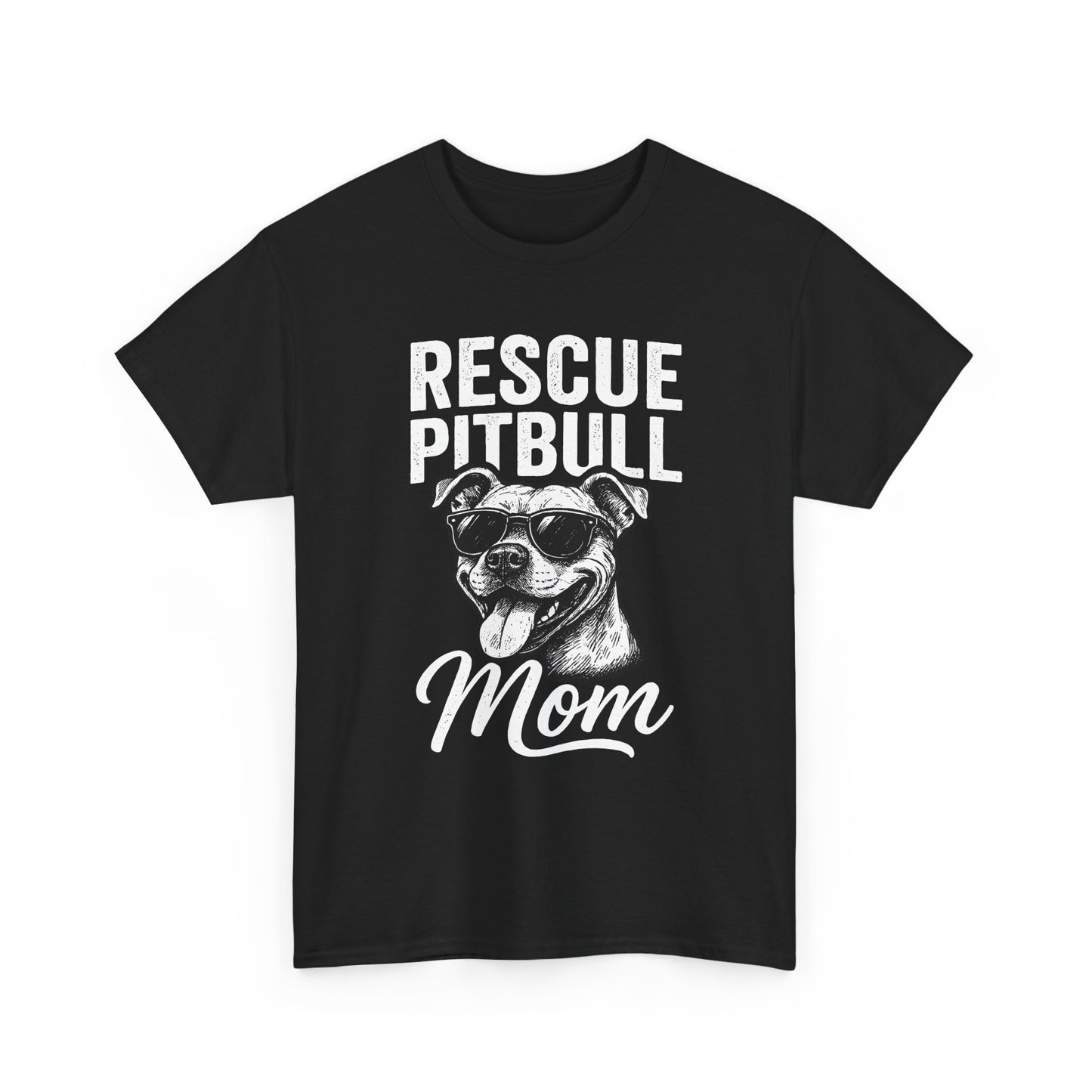 Rescue Pitbull Mom T-Shirt — Rescue Dog Lover Tee
