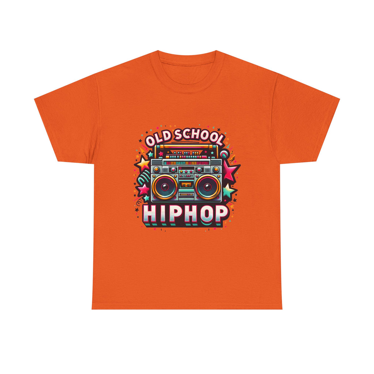 Old School Hip Hop T-Shirt — Retro Boombox Graphic Tee